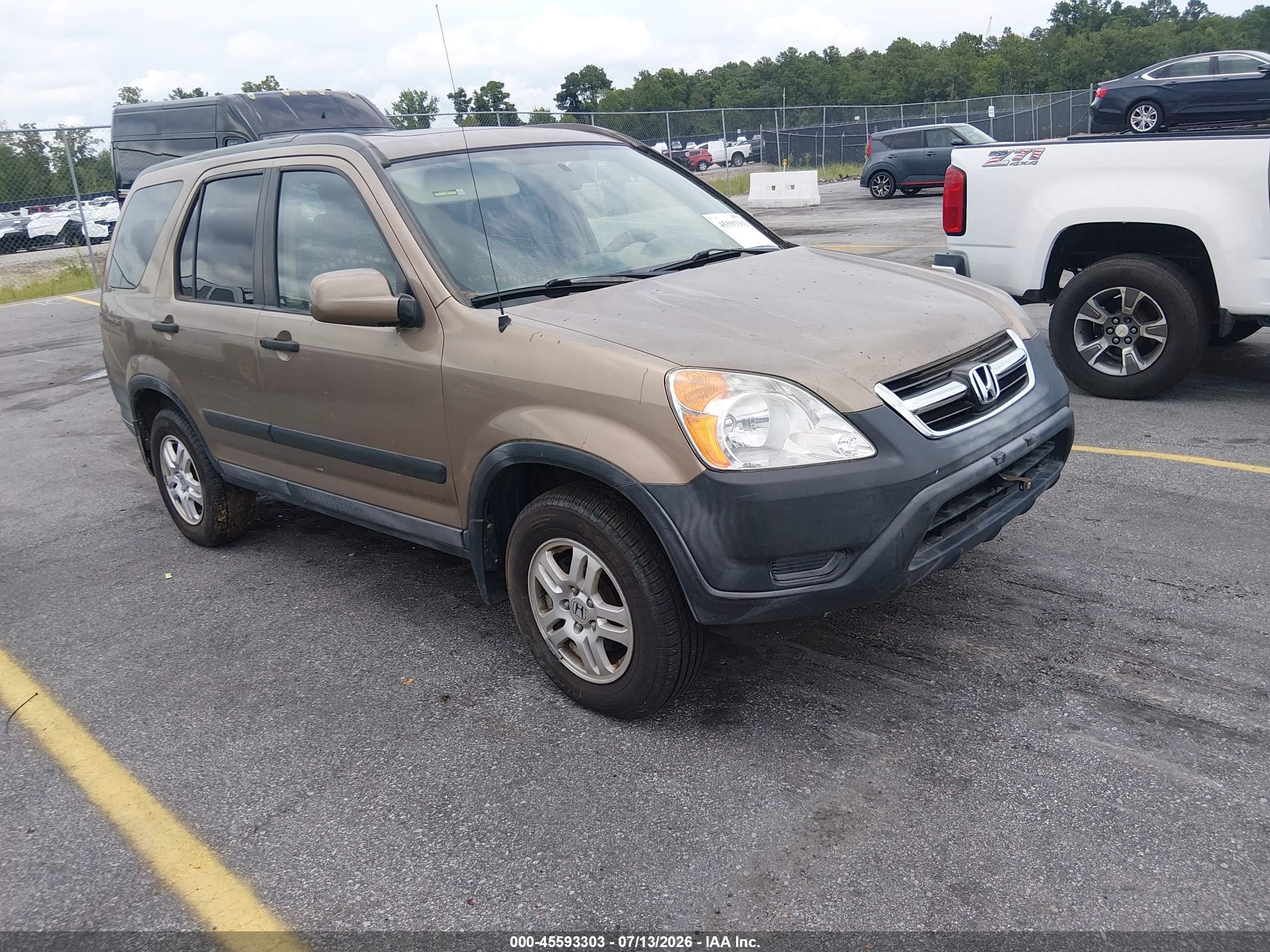 2003 Honda Cr-v Ex Dark Brown vin: SHSRD78883U158440