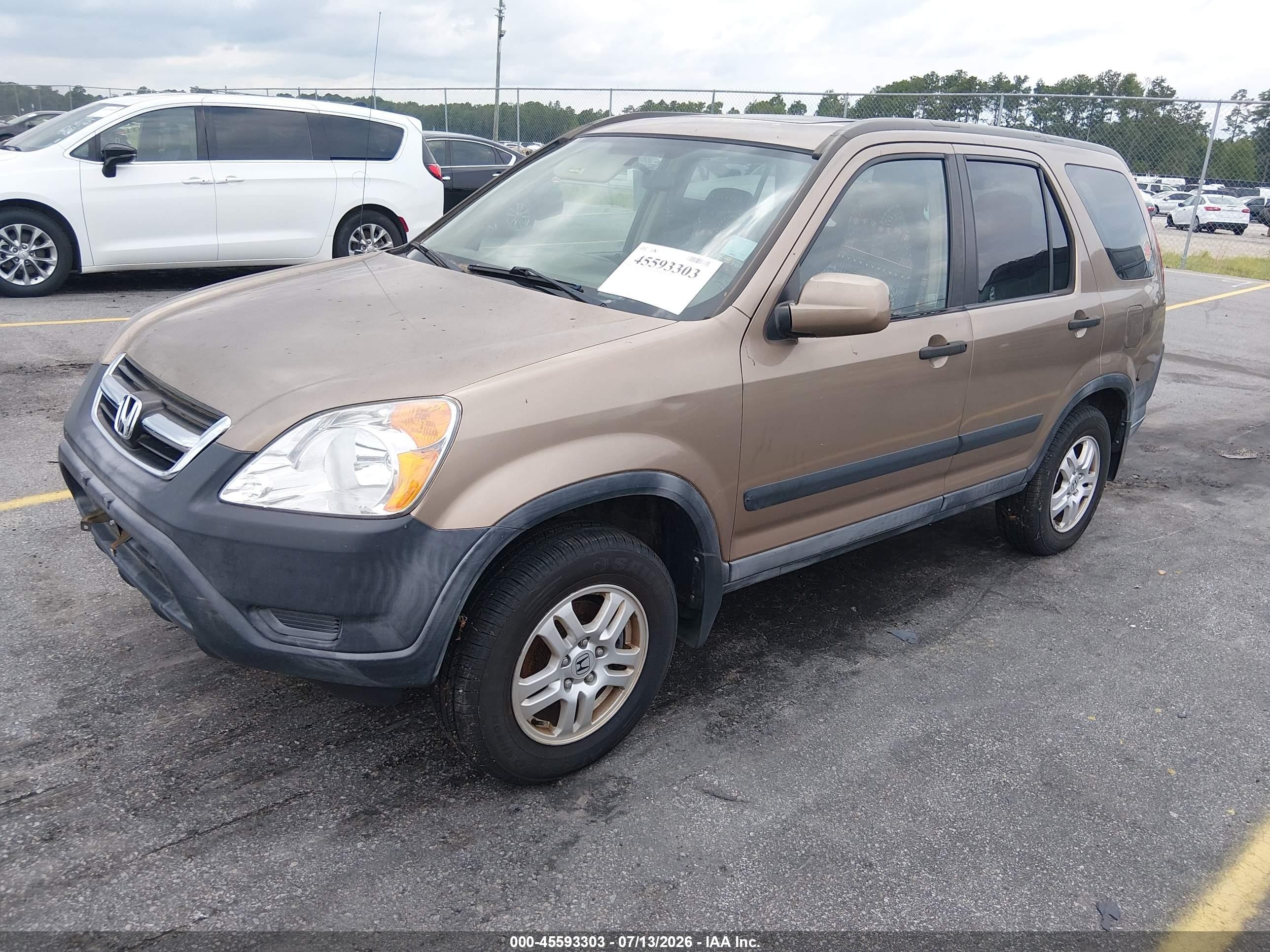 2003 Honda Cr-v Ex Dark Brown vin: SHSRD78883U158440