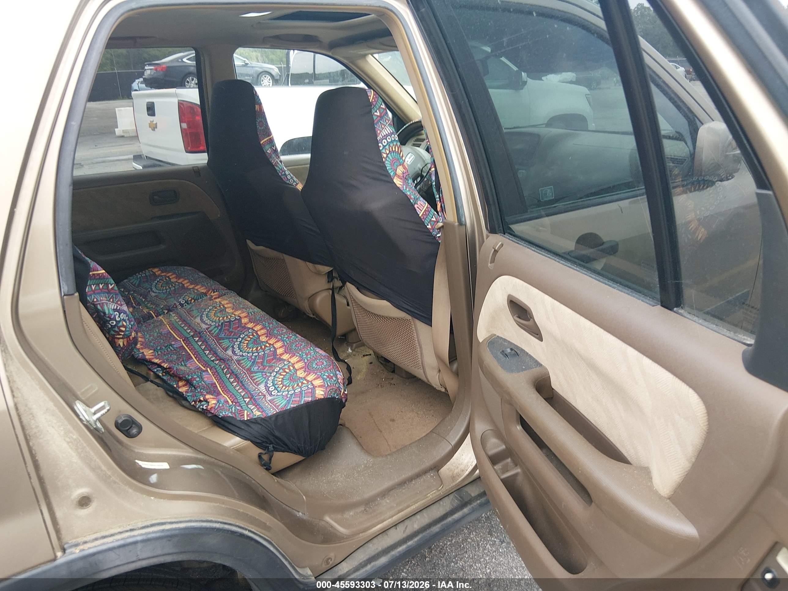 2003 Honda Cr-v Ex Dark Brown vin: SHSRD78883U158440