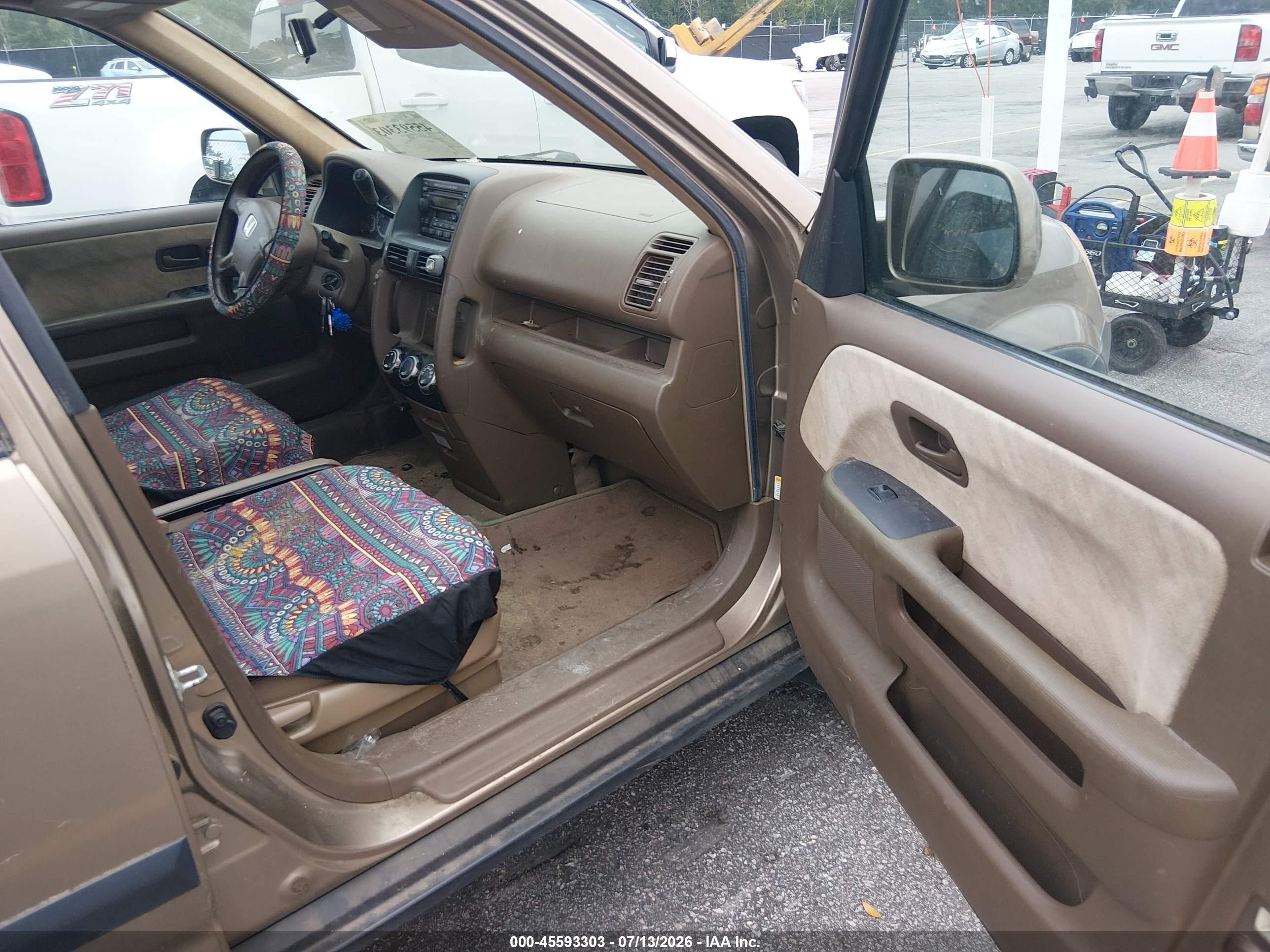 2003 Honda Cr-v Ex Dark Brown vin: SHSRD78883U158440