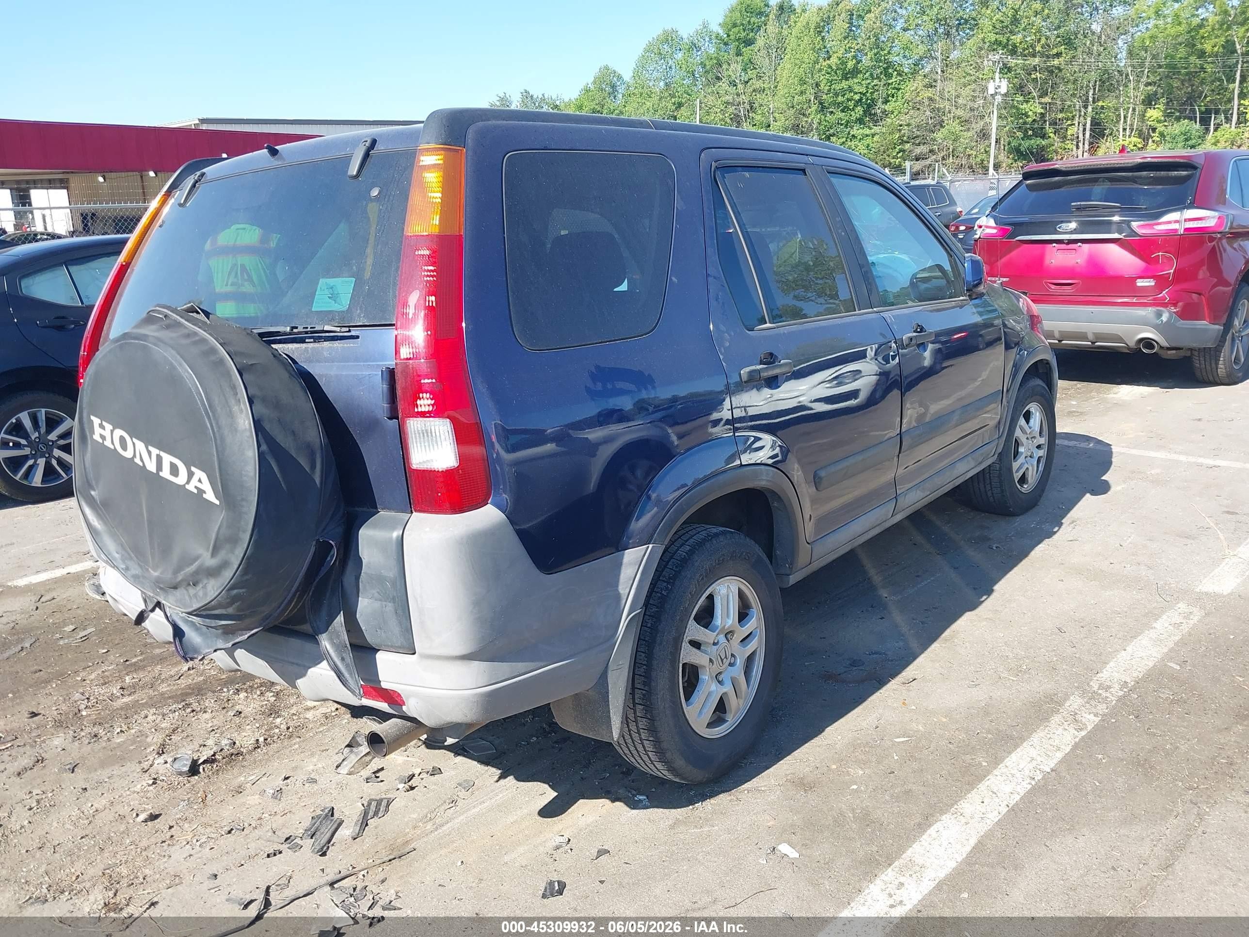 2004 Honda Cr-v Ex Dark Blue vin: SHSRD78884U247765