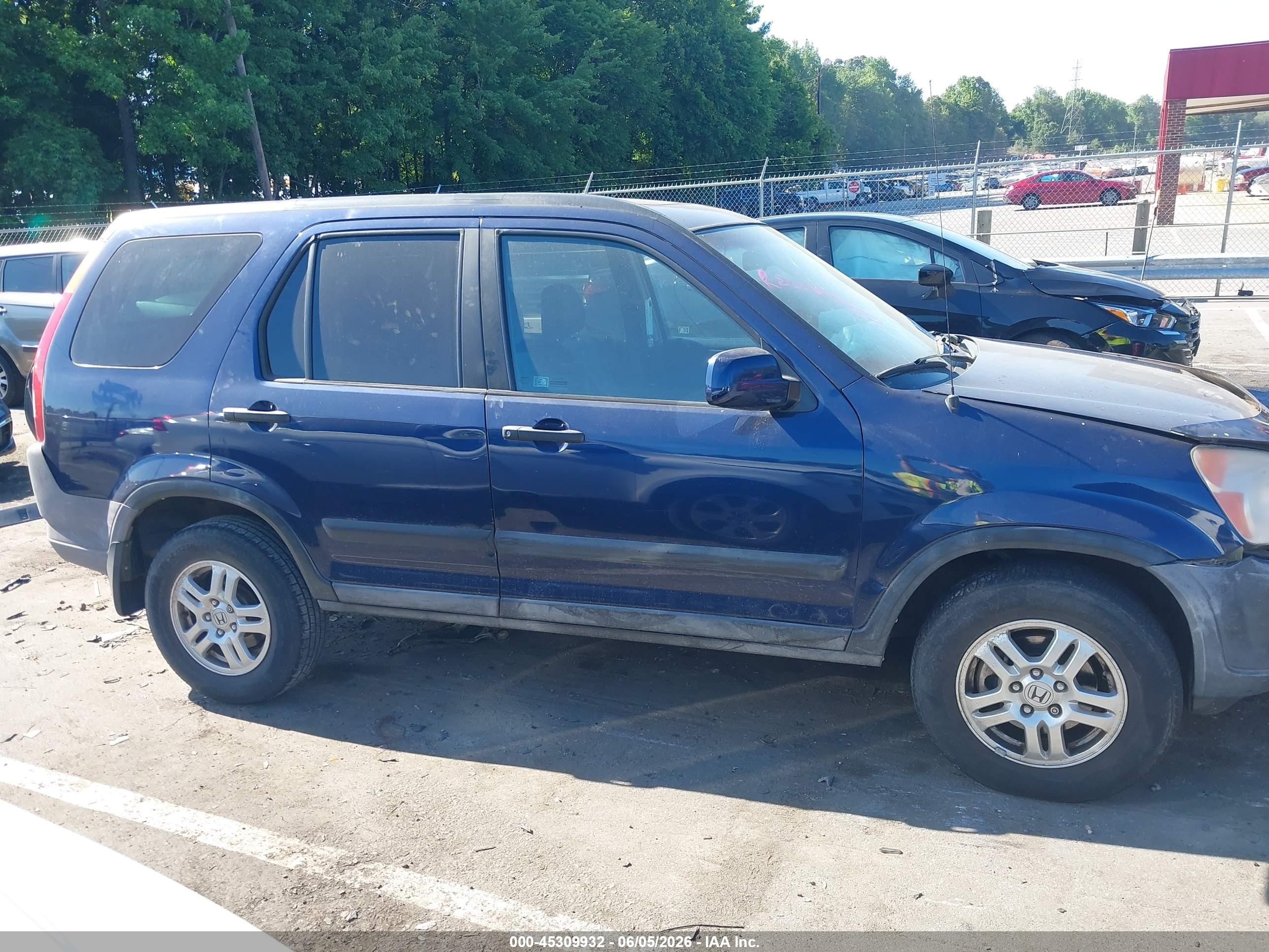 2004 Honda Cr-v Ex Dark Blue vin: SHSRD78884U247765