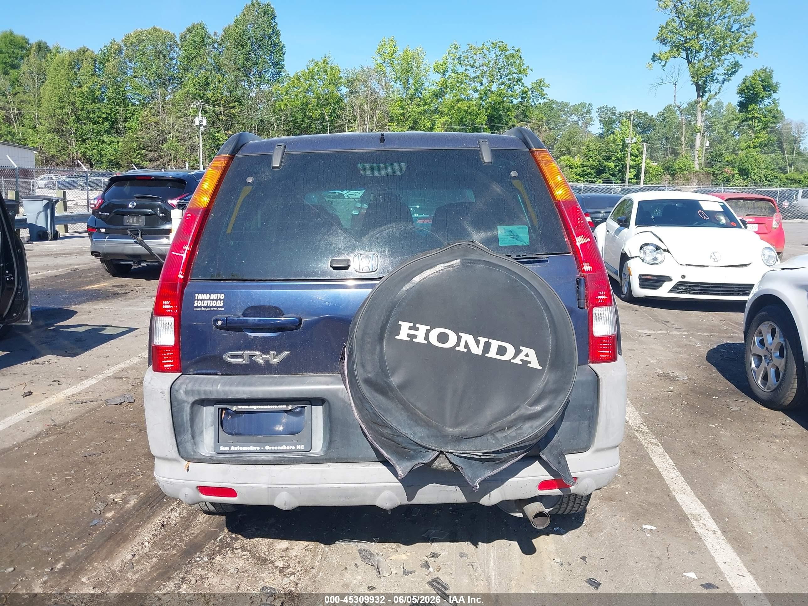 2004 Honda Cr-v Ex Dark Blue vin: SHSRD78884U247765