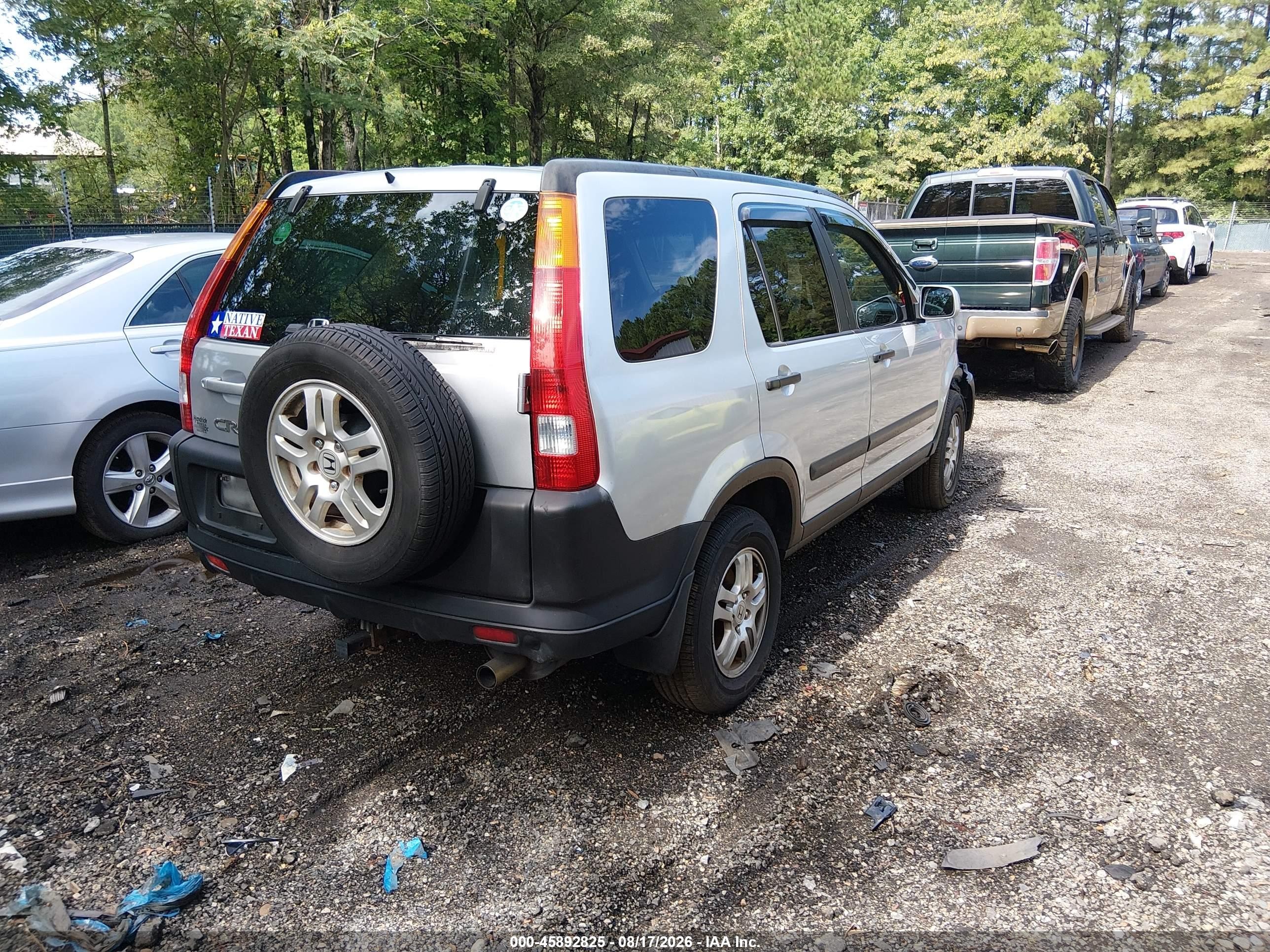 2004 Honda Cr-v Ex Silver vin: SHSRD78884U248592