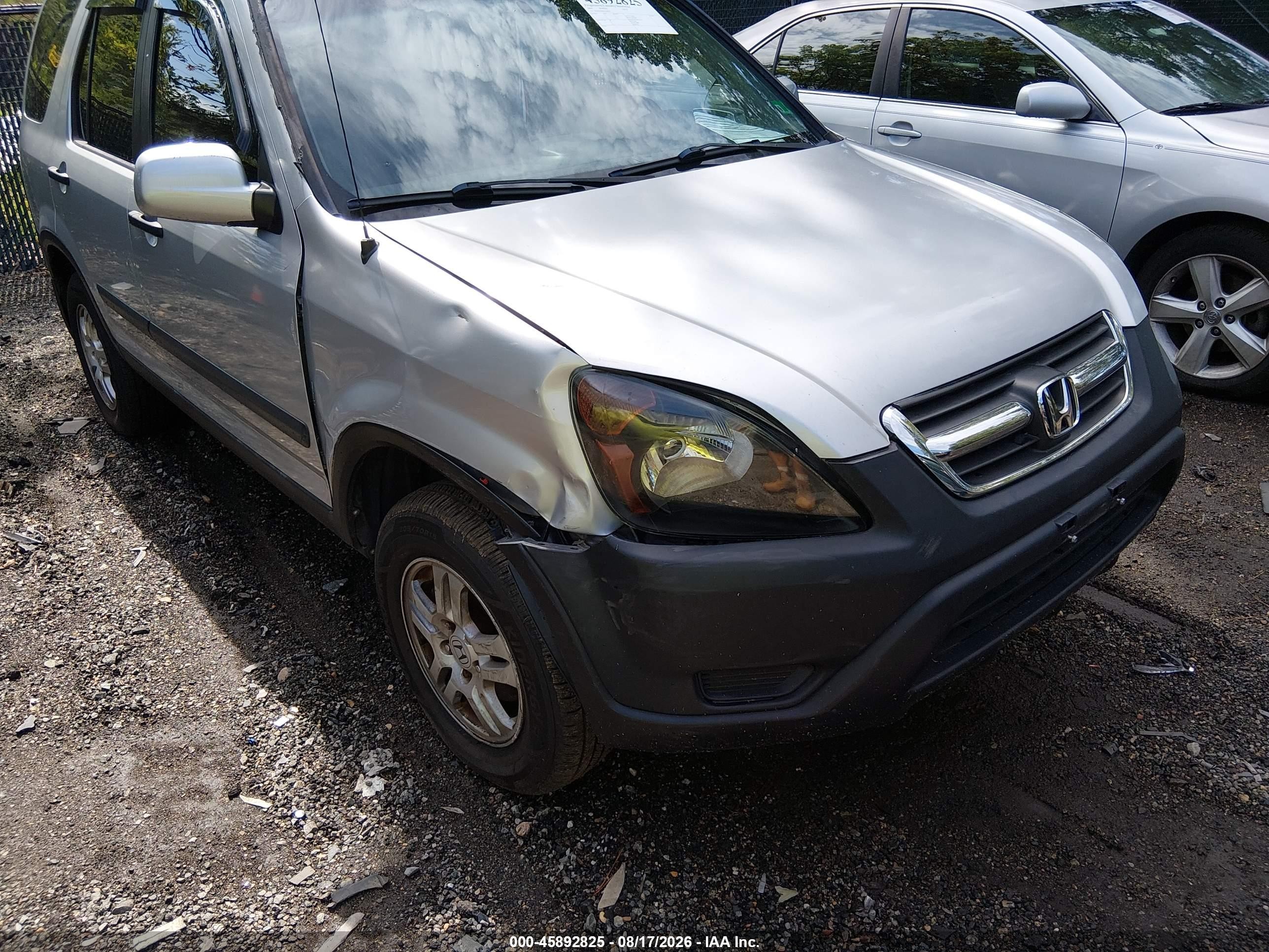 2004 Honda Cr-v Ex Silver vin: SHSRD78884U248592