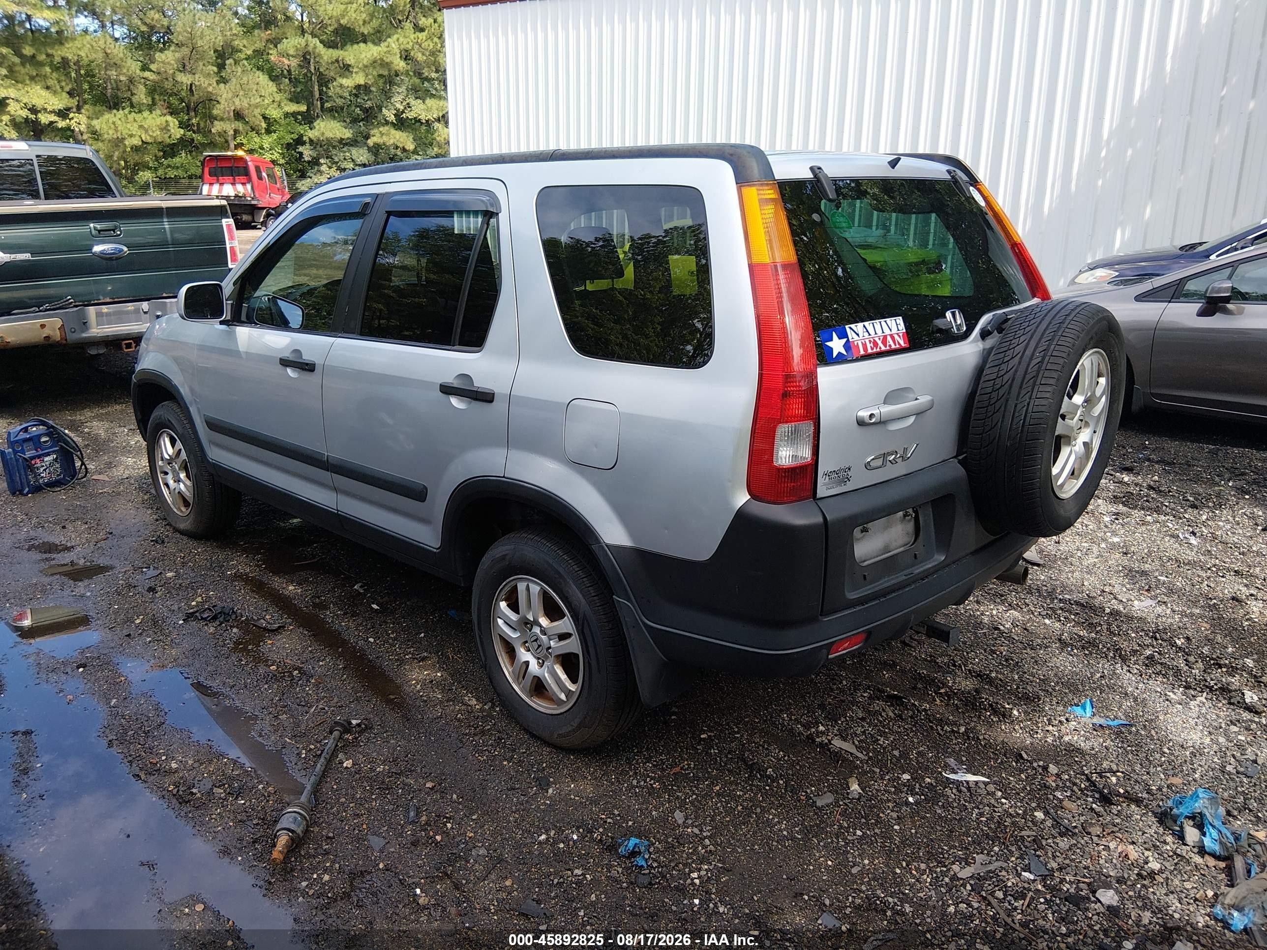 2004 Honda Cr-v Ex Silver vin: SHSRD78884U248592
