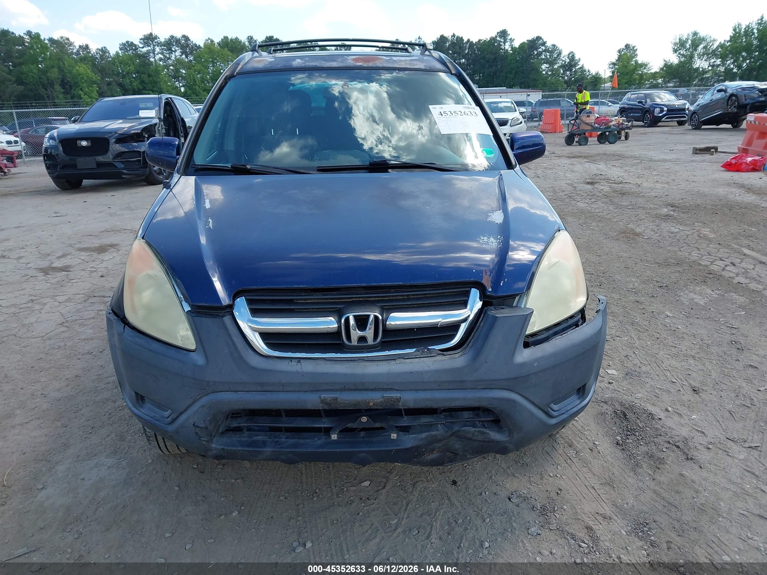 2004 Honda Cr-v Ex Синий vin: SHSRD78884U256563