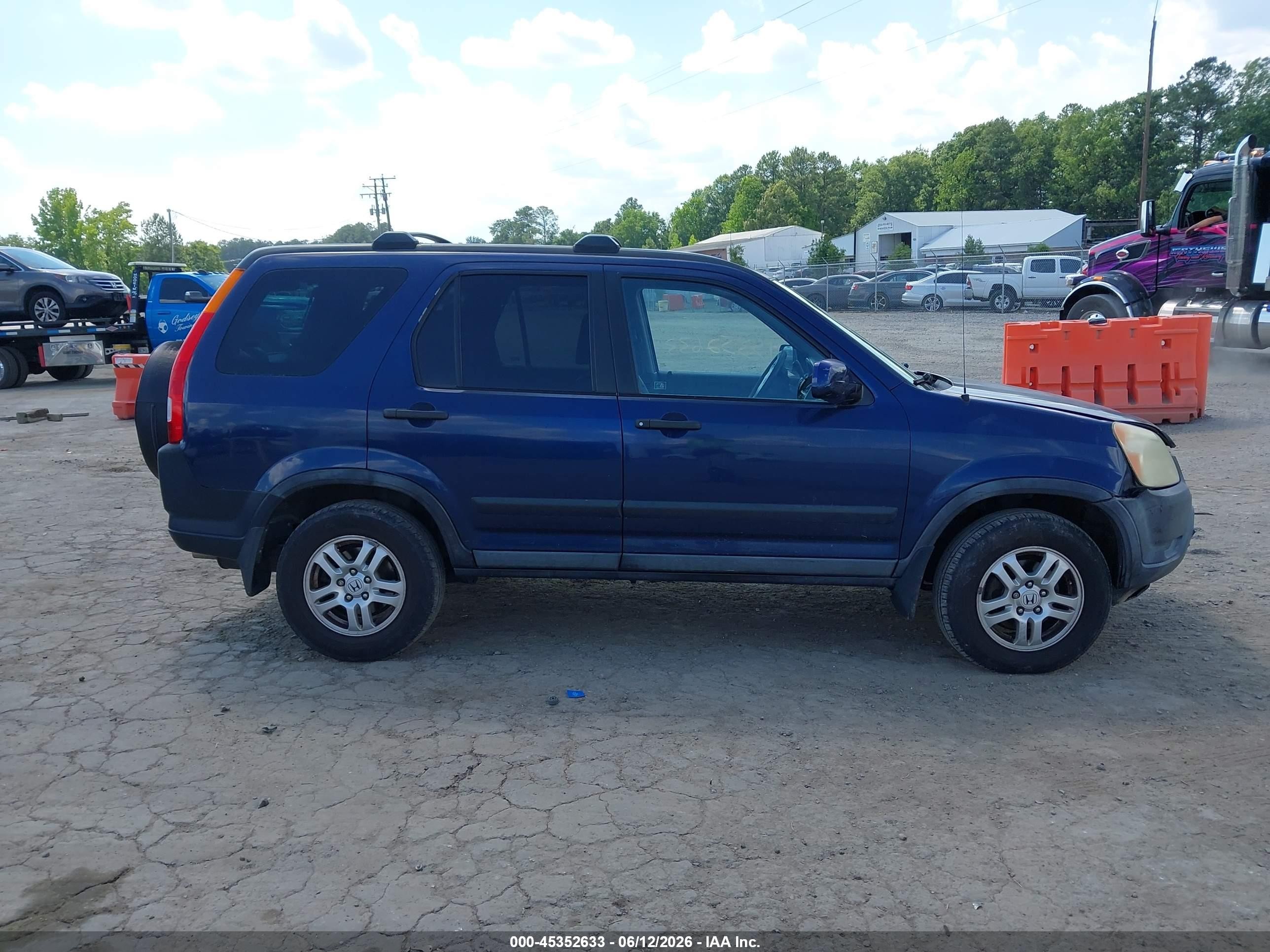 2004 Honda Cr-v Ex Синий vin: SHSRD78884U256563