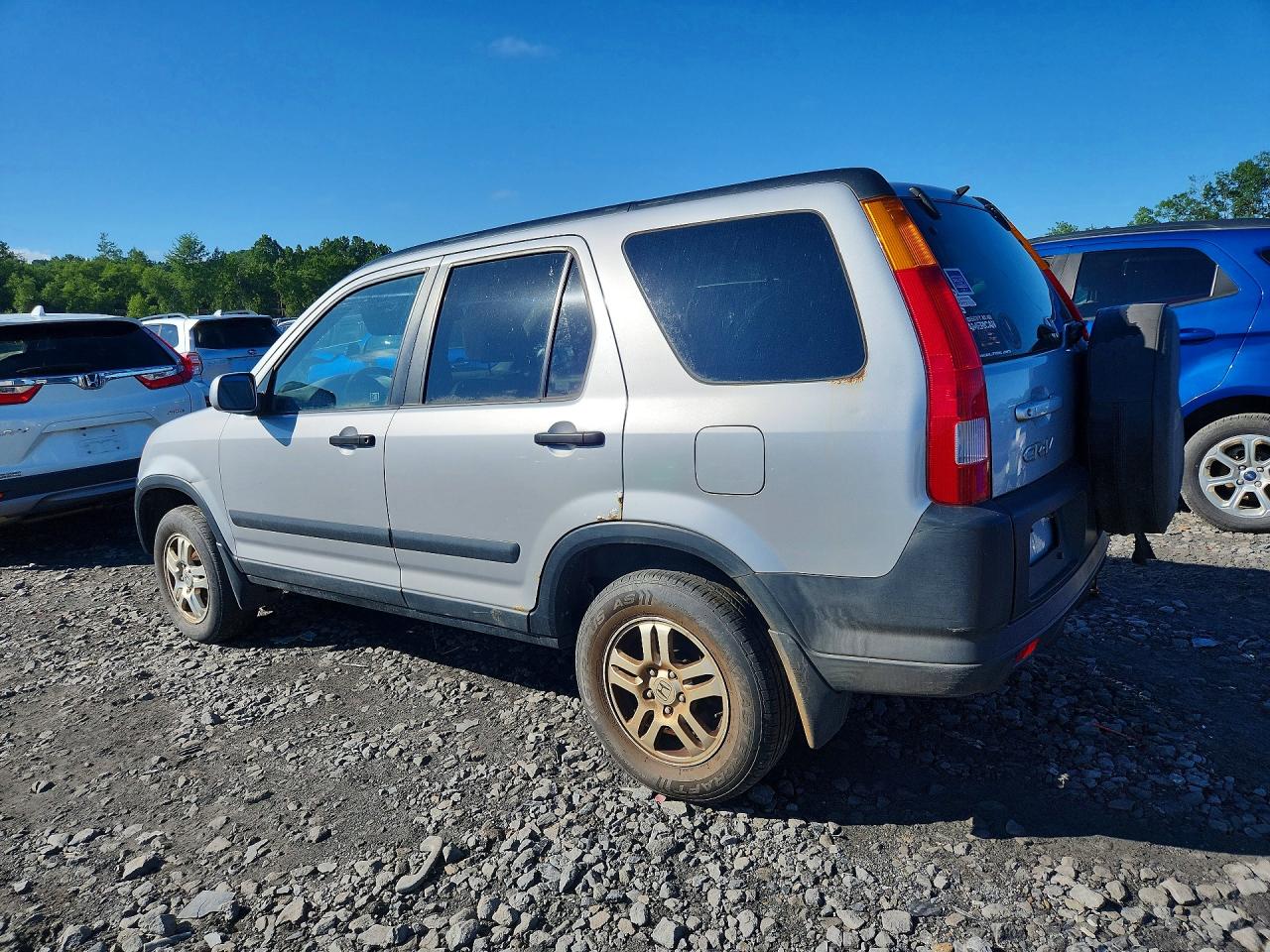 2004 Honda Cr-v Ex Silver vin: SHSRD78884U256790