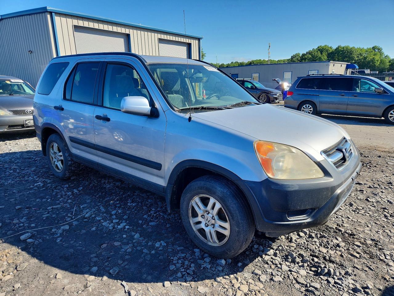 2004 Honda Cr-v Ex Silver vin: SHSRD78884U256790