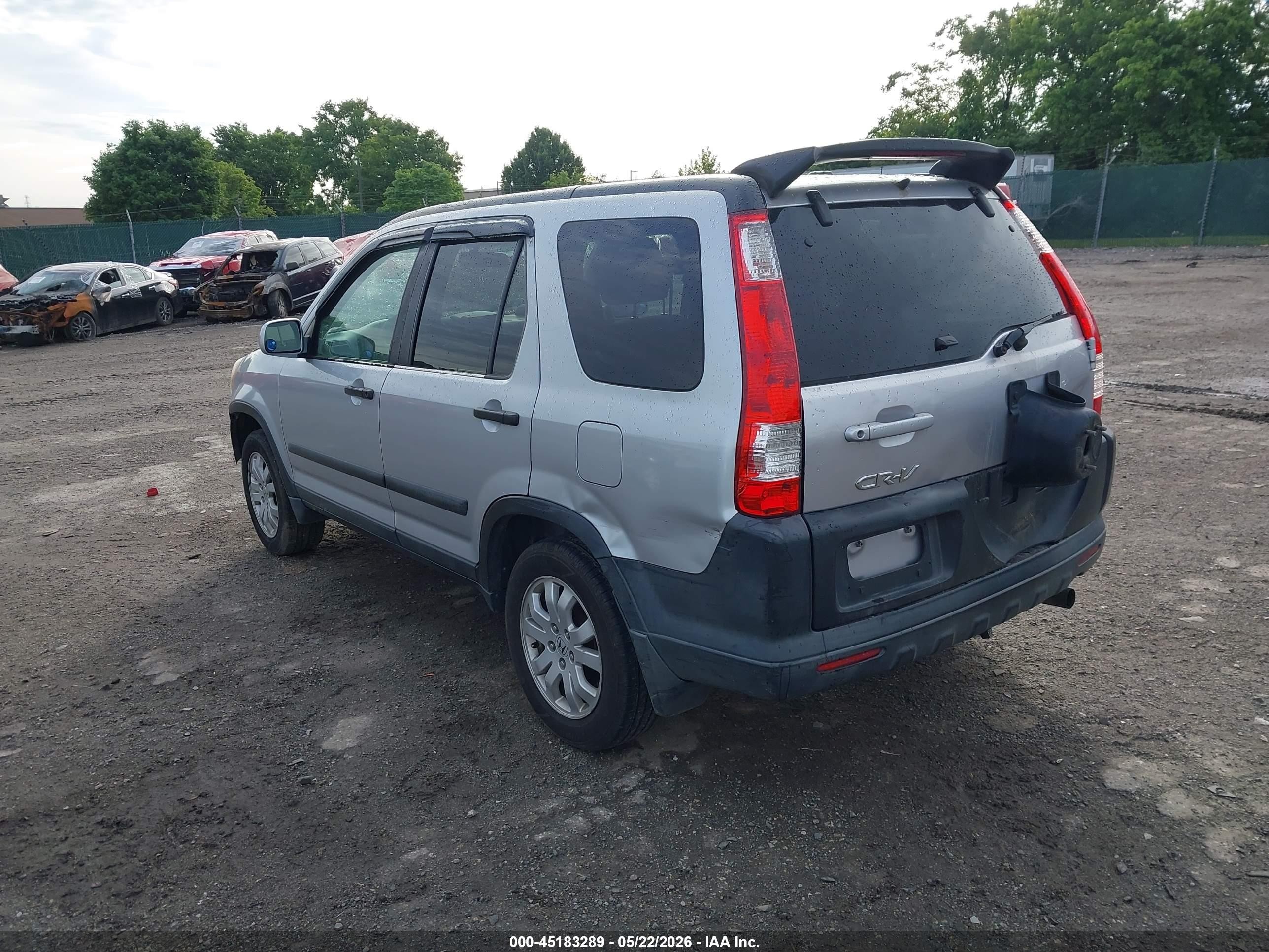 2005 Honda Cr-v Ex Silver vin: SHSRD78885U305889