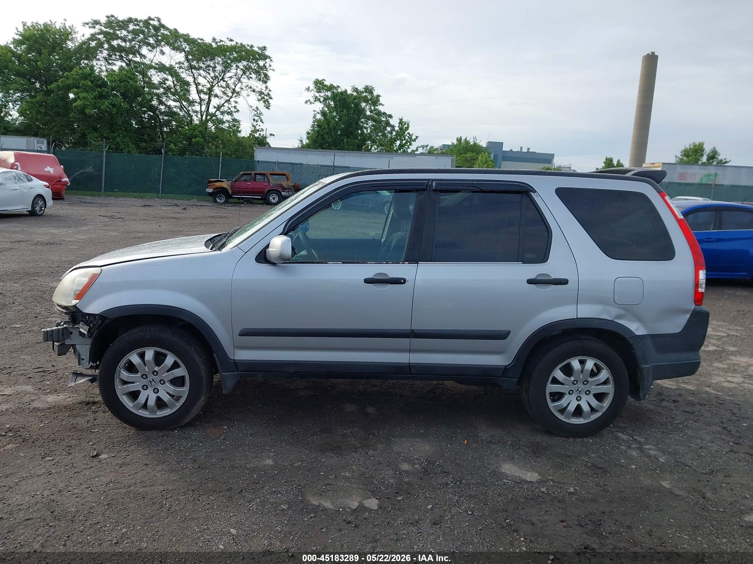 2005 Honda Cr-v Ex Silver vin: SHSRD78885U305889