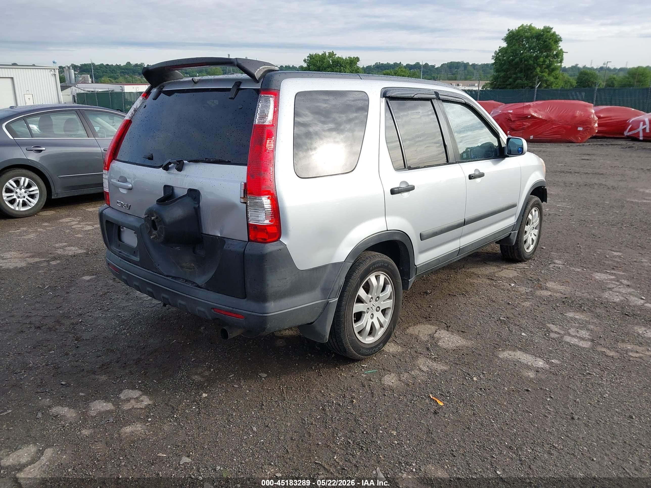 2005 Honda Cr-v Ex Silver vin: SHSRD78885U305889