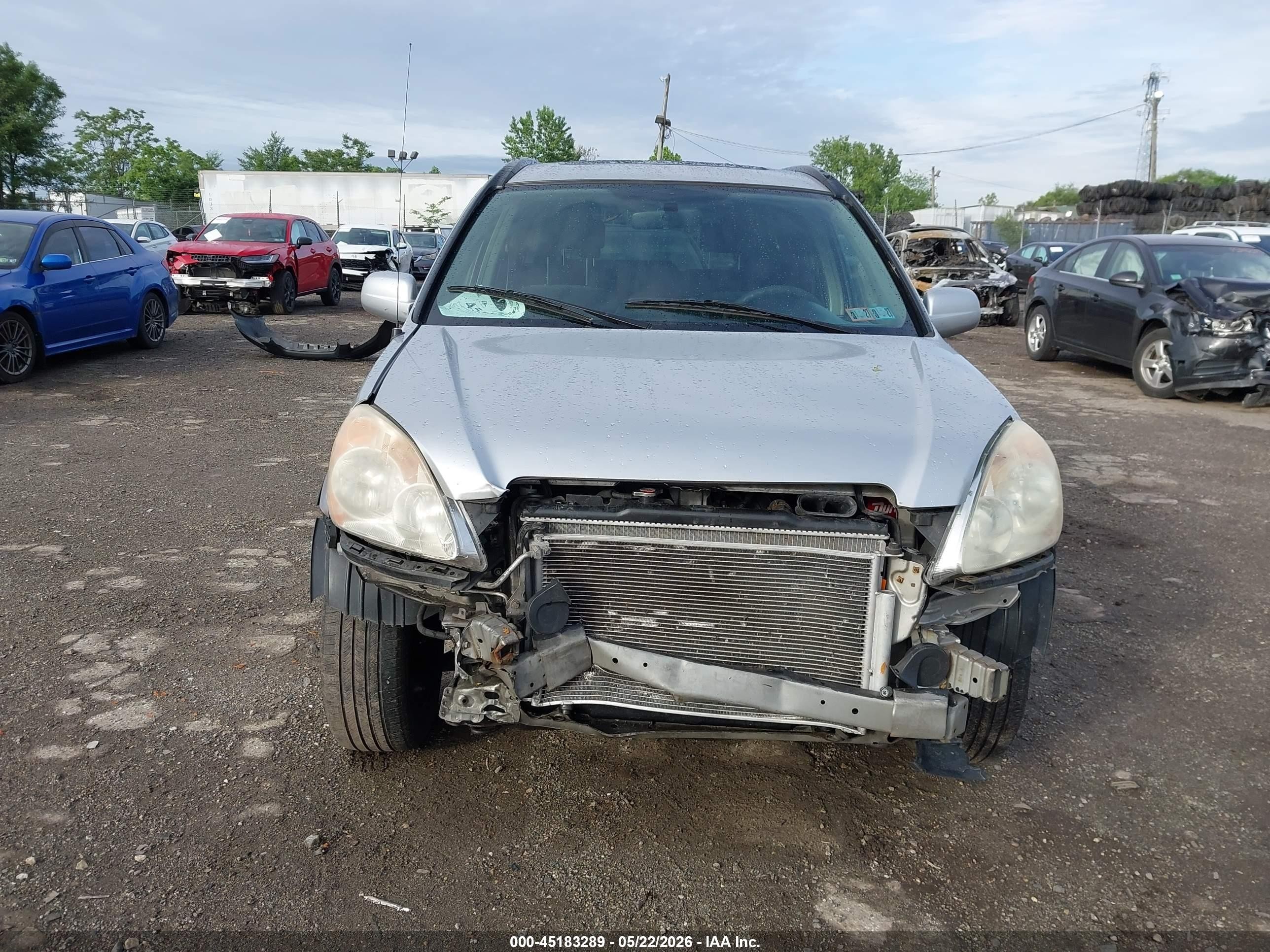2005 Honda Cr-v Ex Silver vin: SHSRD78885U305889