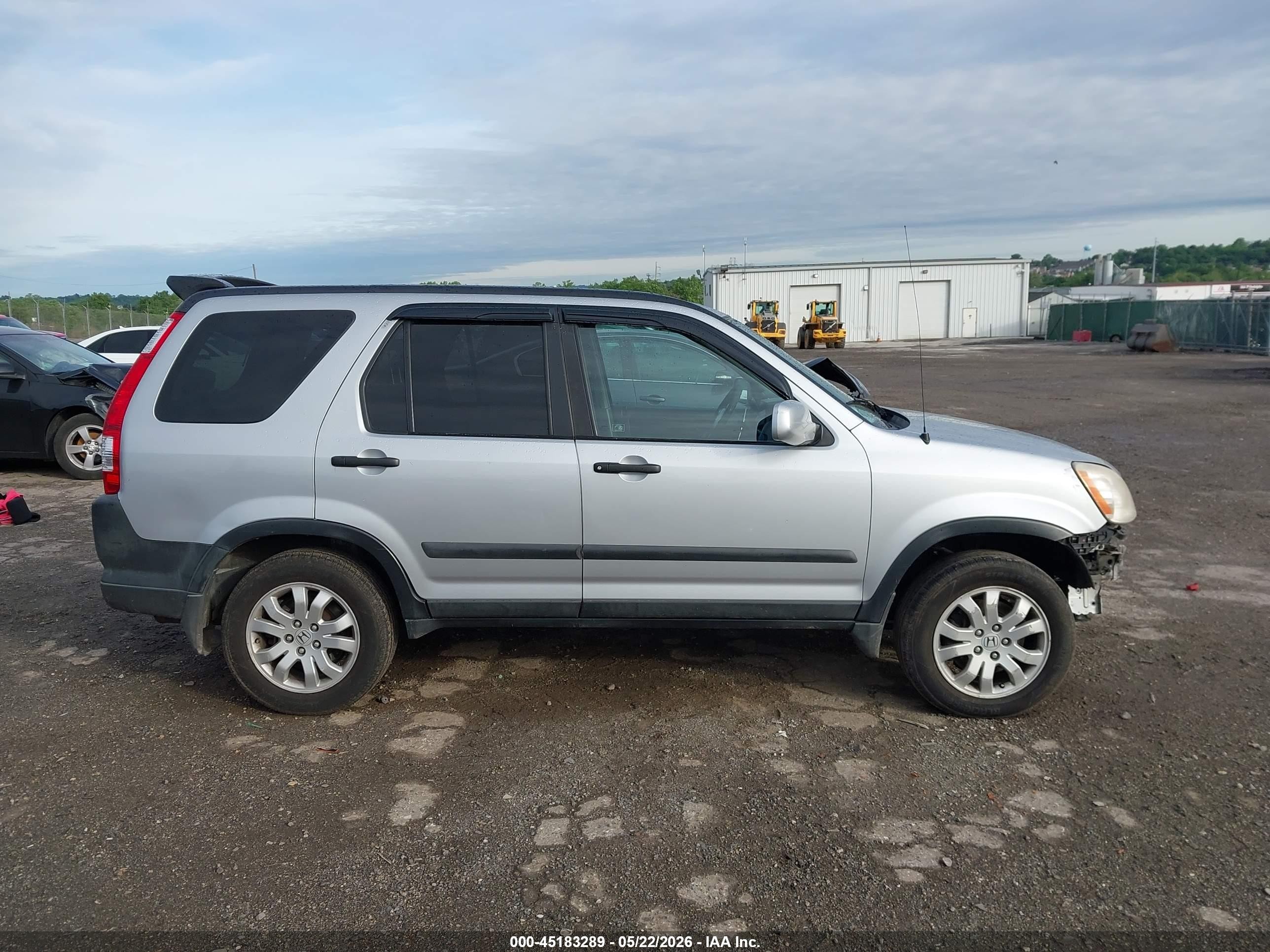 2005 Honda Cr-v Ex Silver vin: SHSRD78885U305889