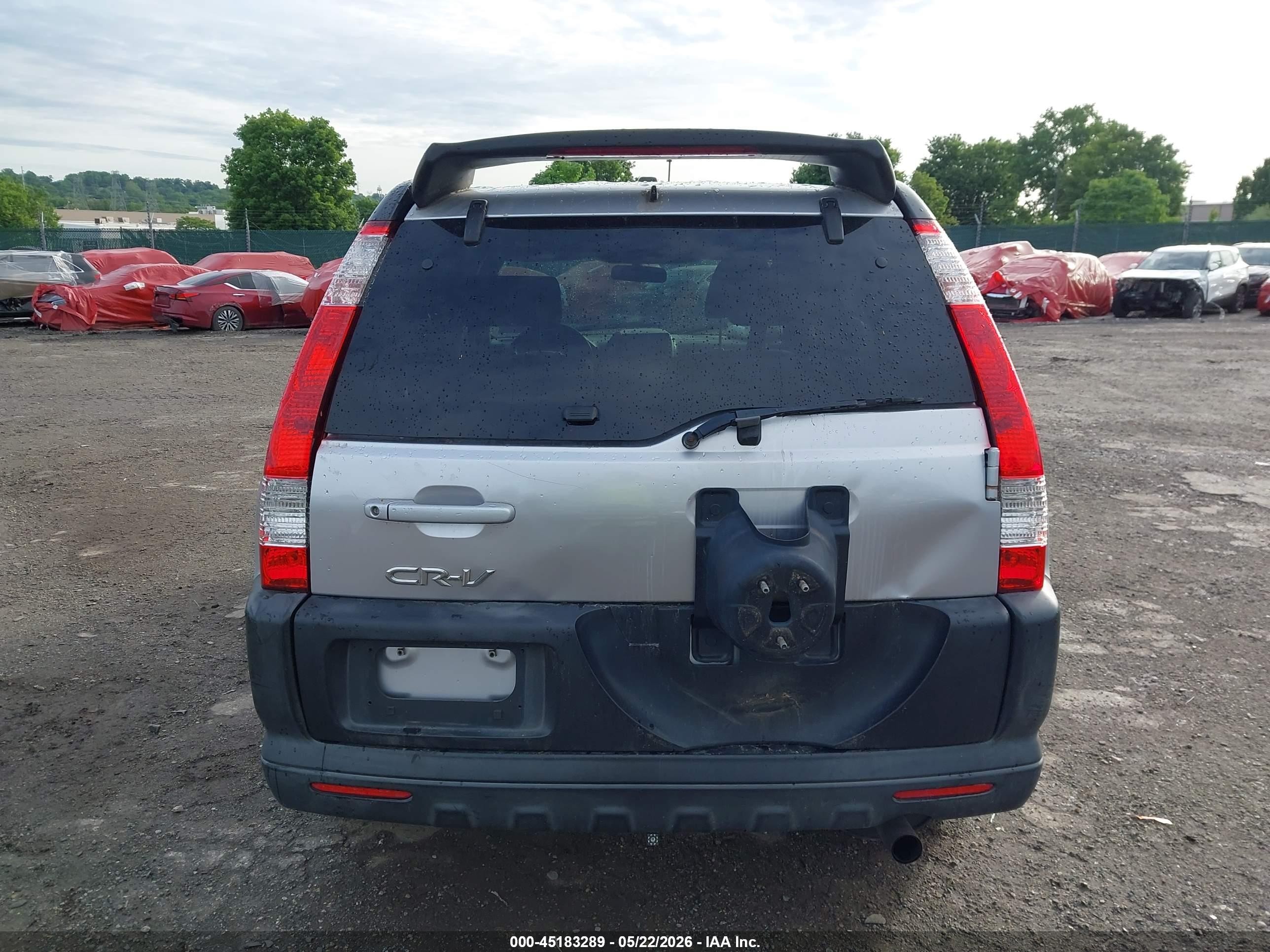 2005 Honda Cr-v Ex Silver vin: SHSRD78885U305889