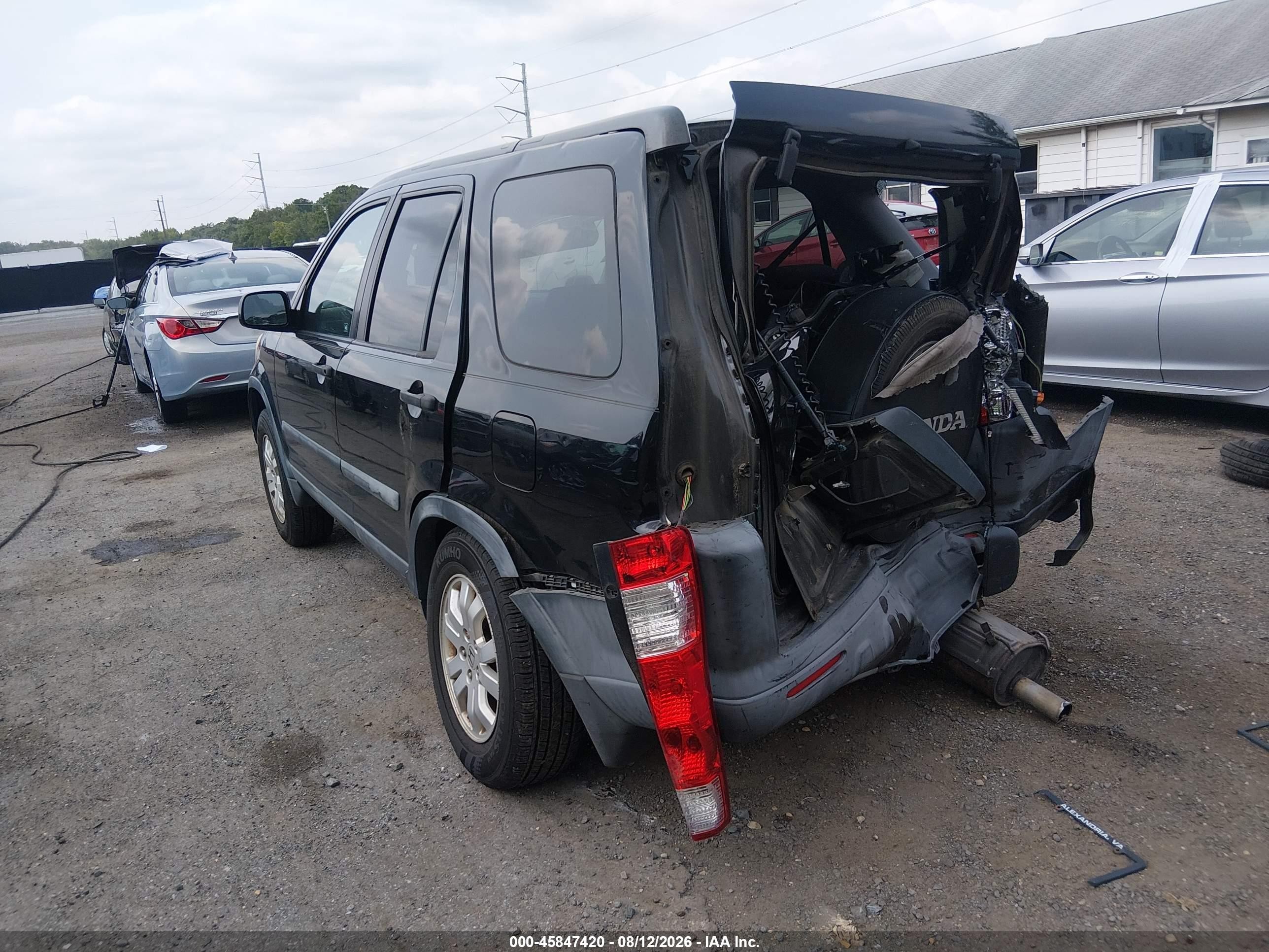 2006 Honda Cr-v Ex Black vin: SHSRD78886U402169