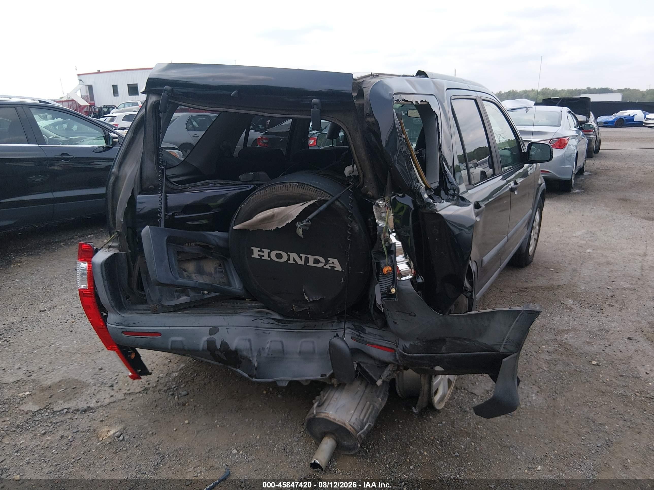 2006 Honda Cr-v Ex Black vin: SHSRD78886U402169