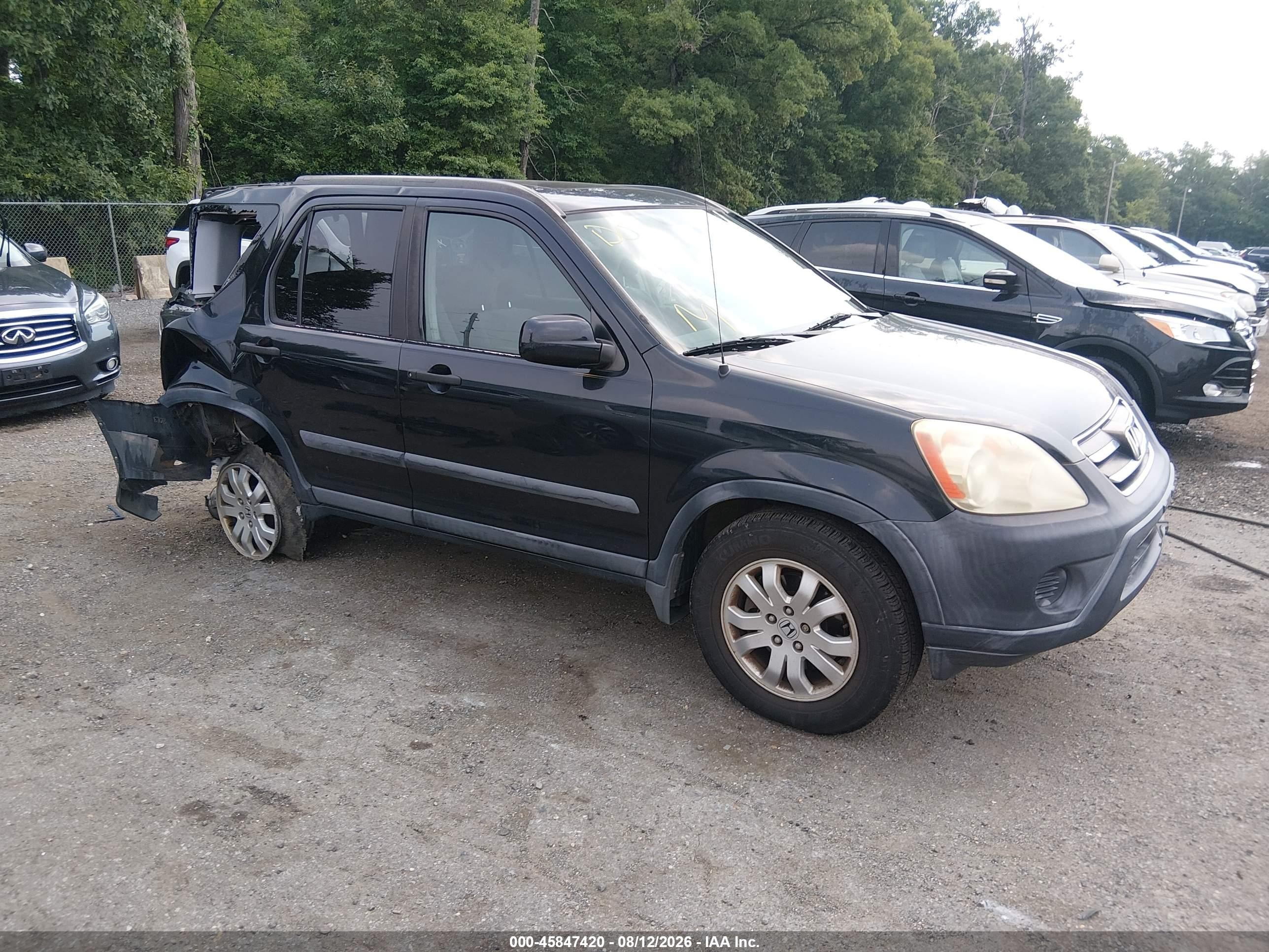 2006 Honda Cr-v Ex Black vin: SHSRD78886U402169