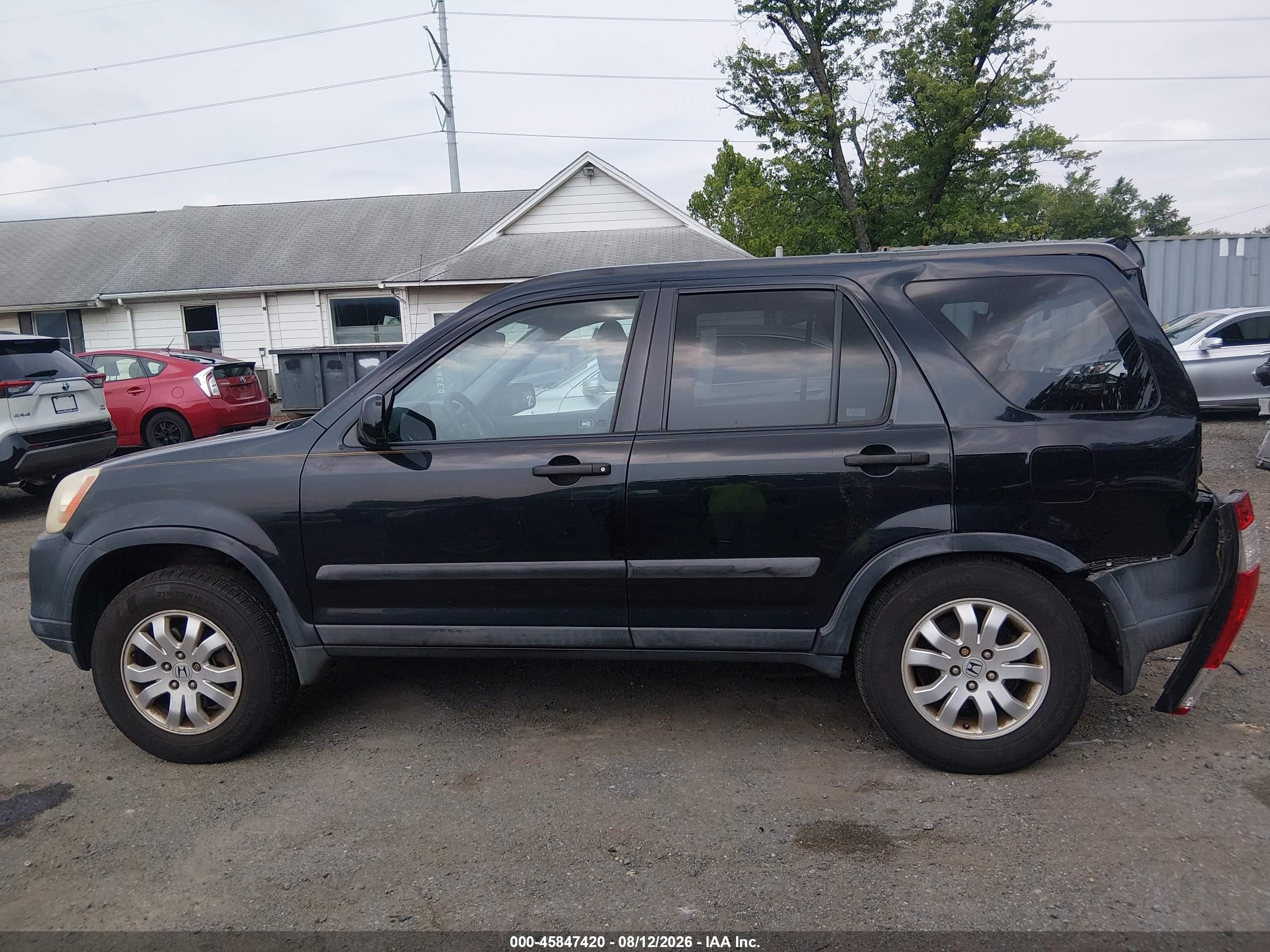 2006 Honda Cr-v Ex Black vin: SHSRD78886U402169