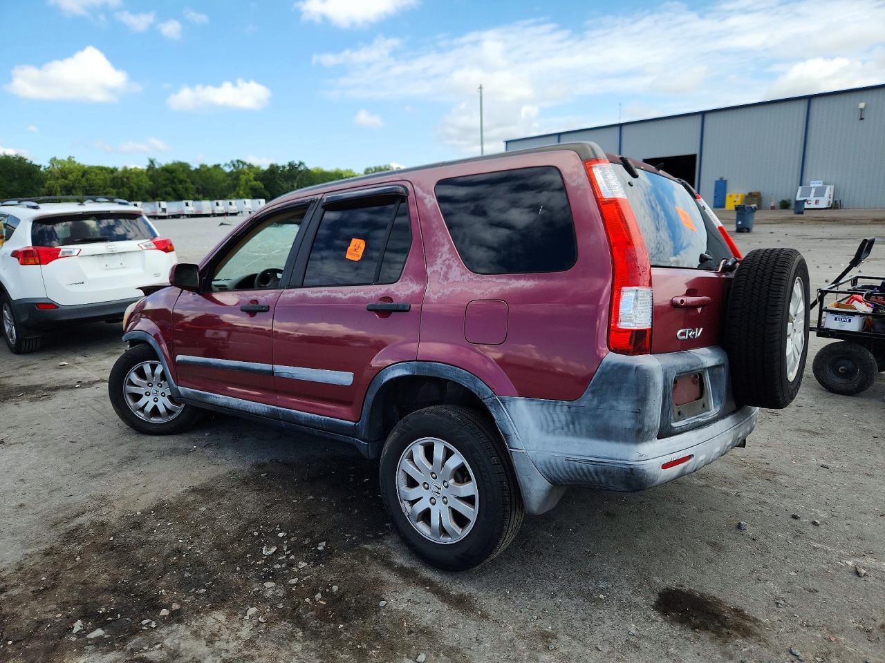 2006 Honda Cr-v Ex Red vin: SHSRD78886U427671