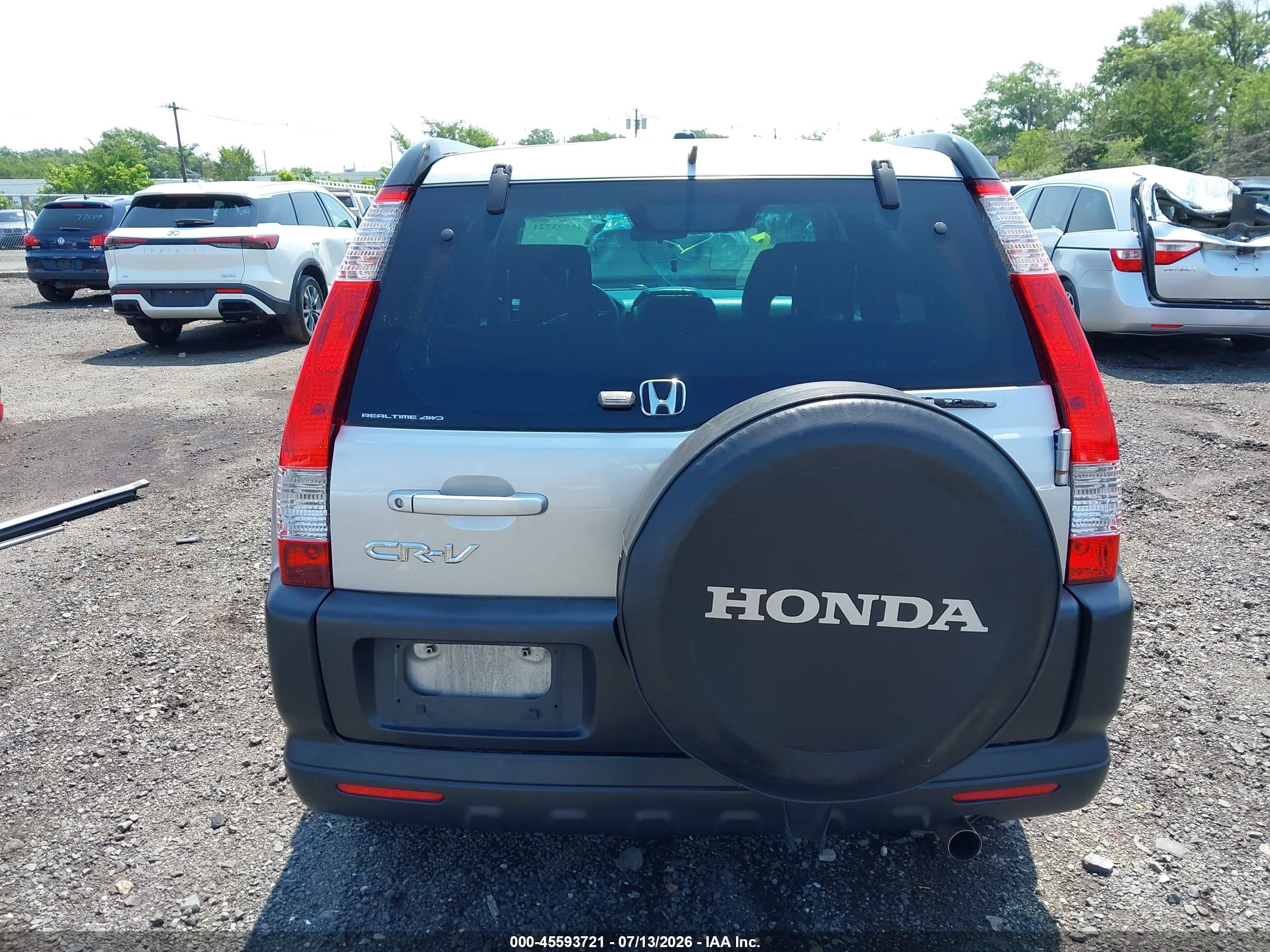 2006 Honda Cr-v Ex Серебряный vin: SHSRD78886U438749