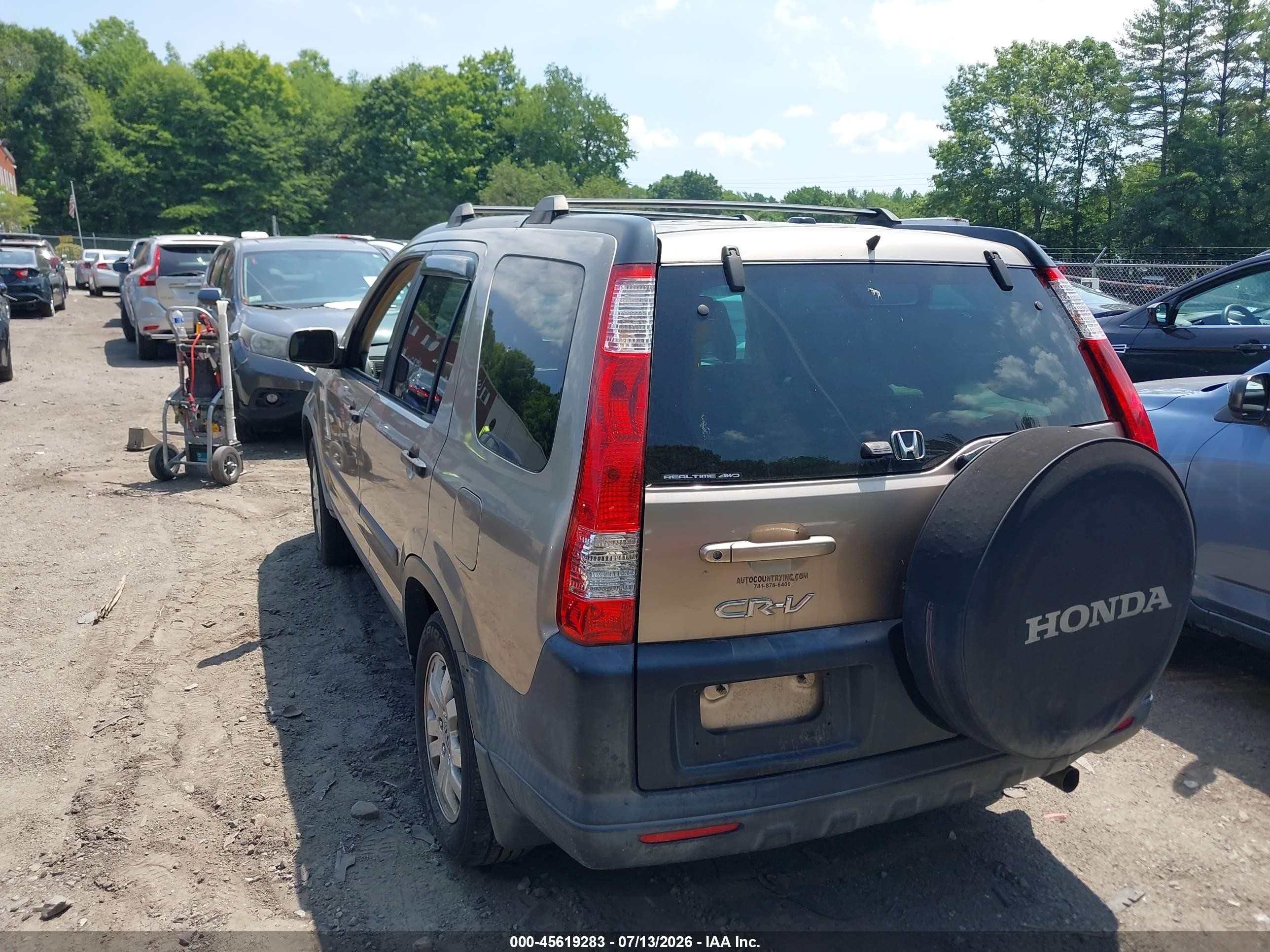 2006 Honda Cr-v Ex Золотой vin: SHSRD78886U443787