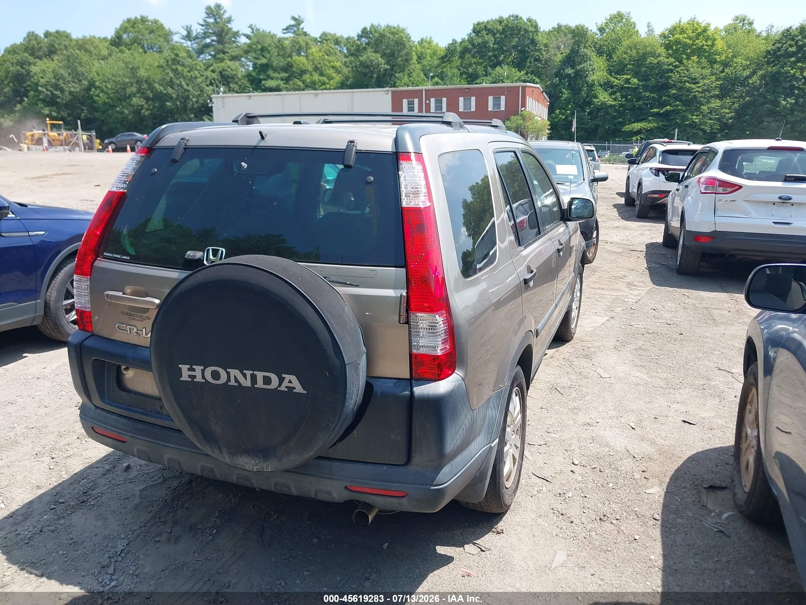 2006 Honda Cr-v Ex Золотой vin: SHSRD78886U443787