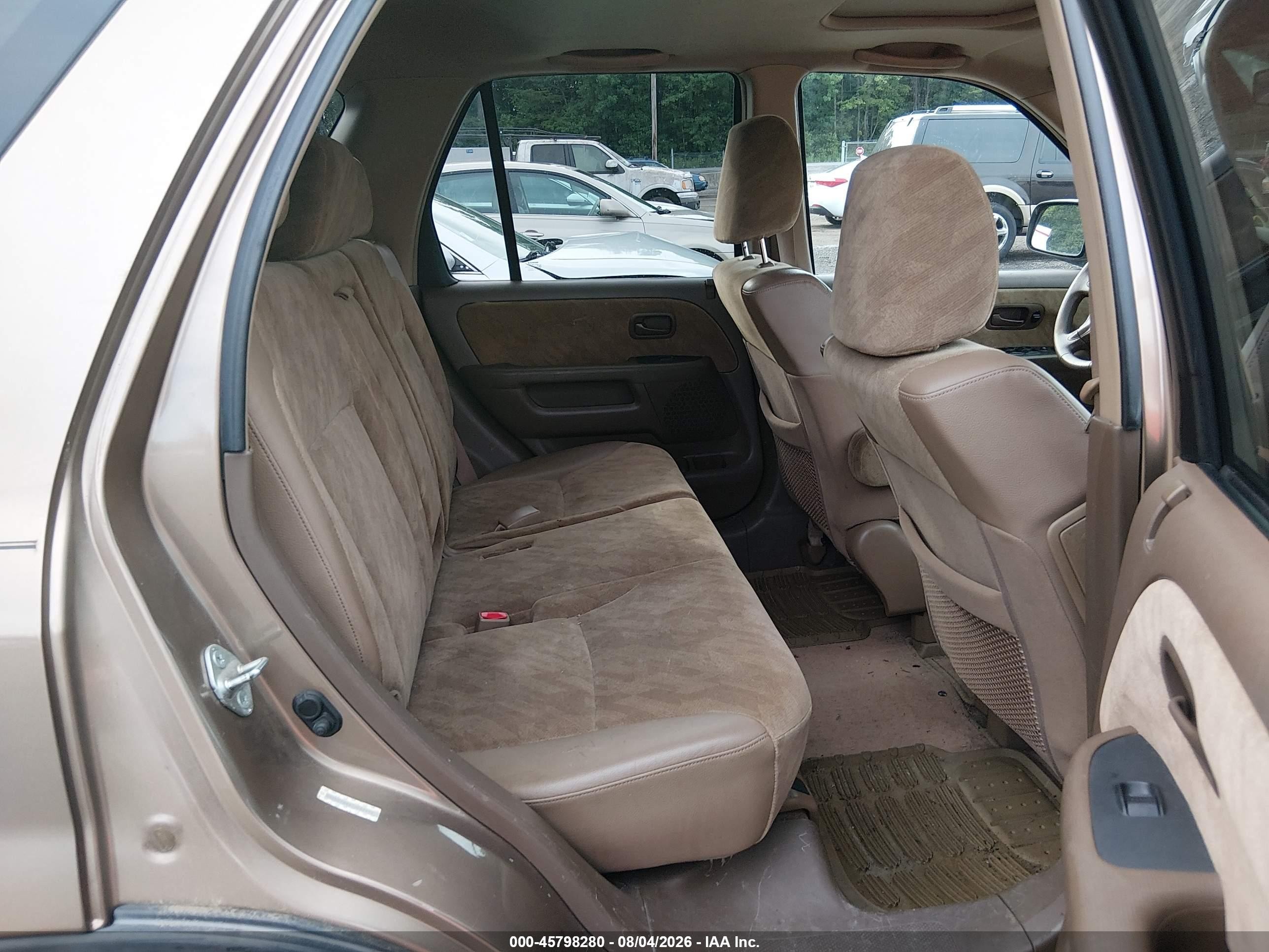 2002 Honda Cr-v Ex Tan vin: SHSRD78892U008853