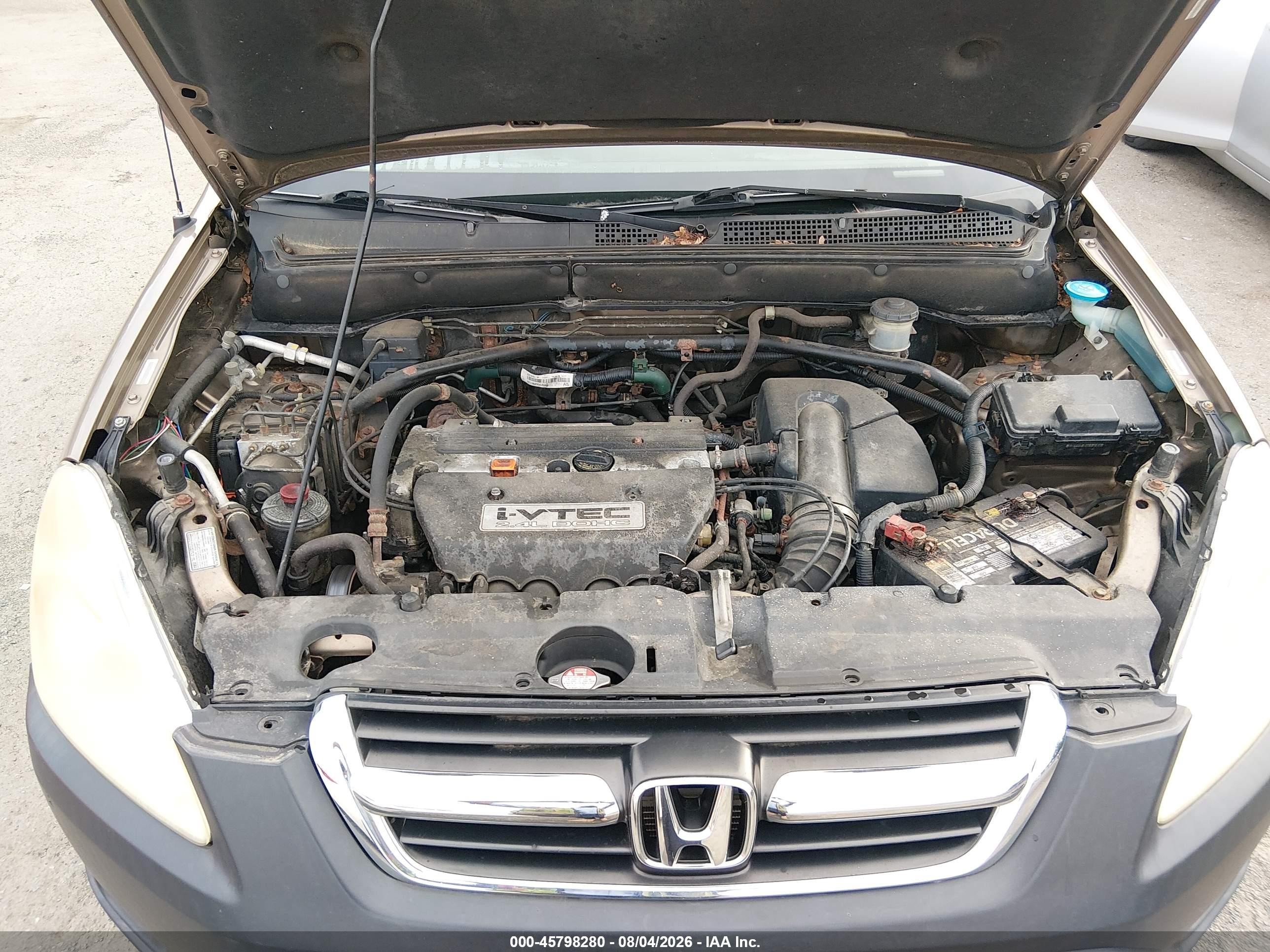 2002 Honda Cr-v Ex Tan vin: SHSRD78892U008853
