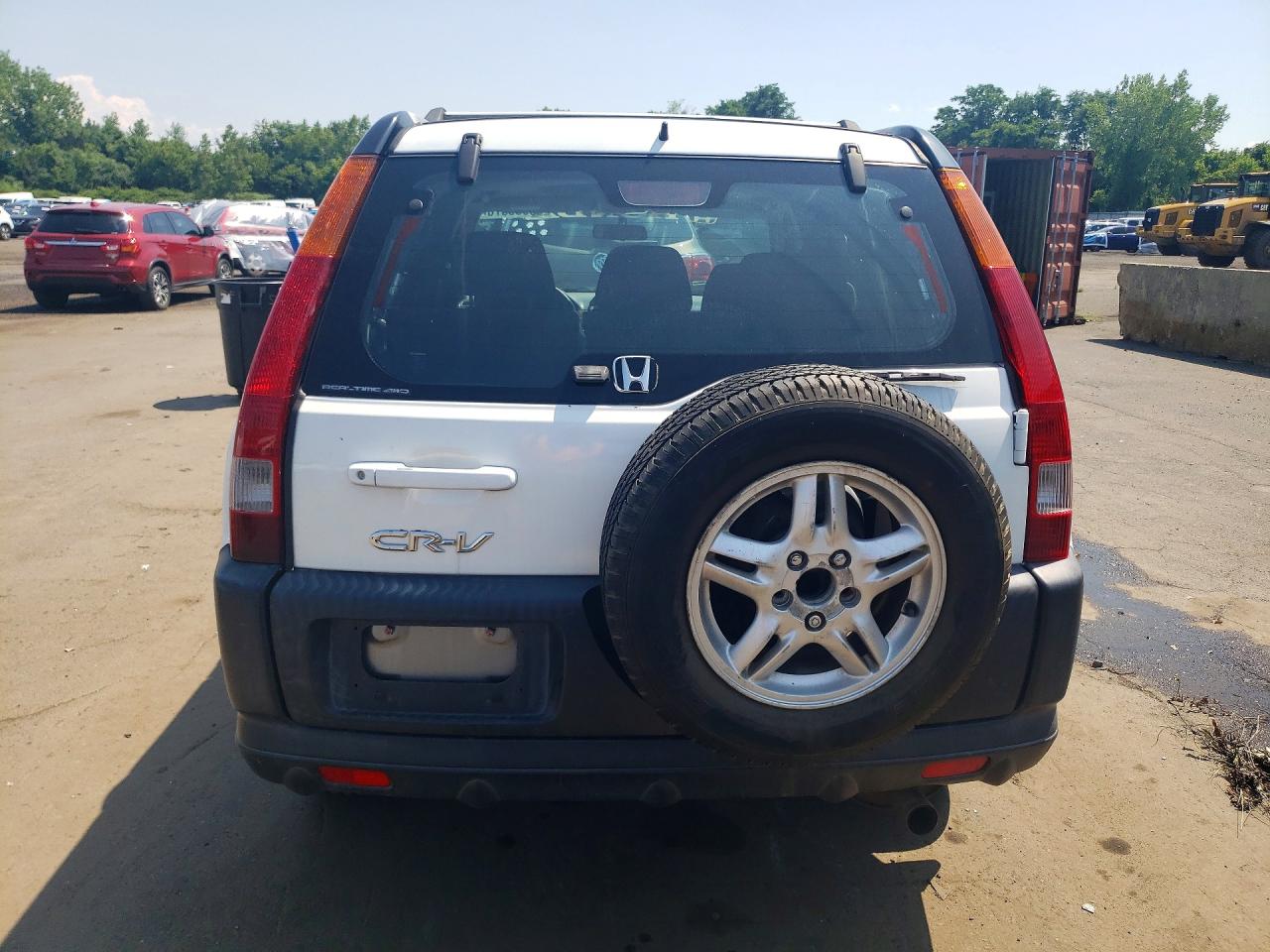 2003 Honda Cr-v Ex White vin: SHSRD78893U123650