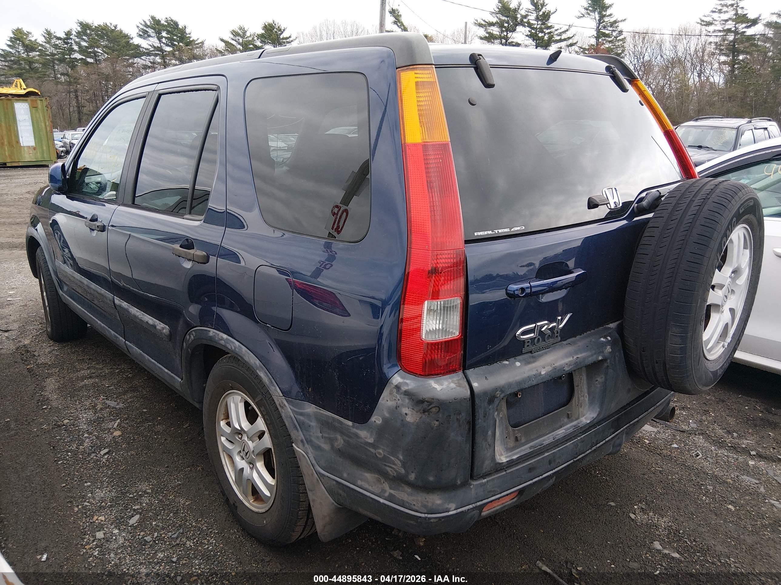 2003 Honda Cr-v Ex Синий vin: SHSRD78893U132770
