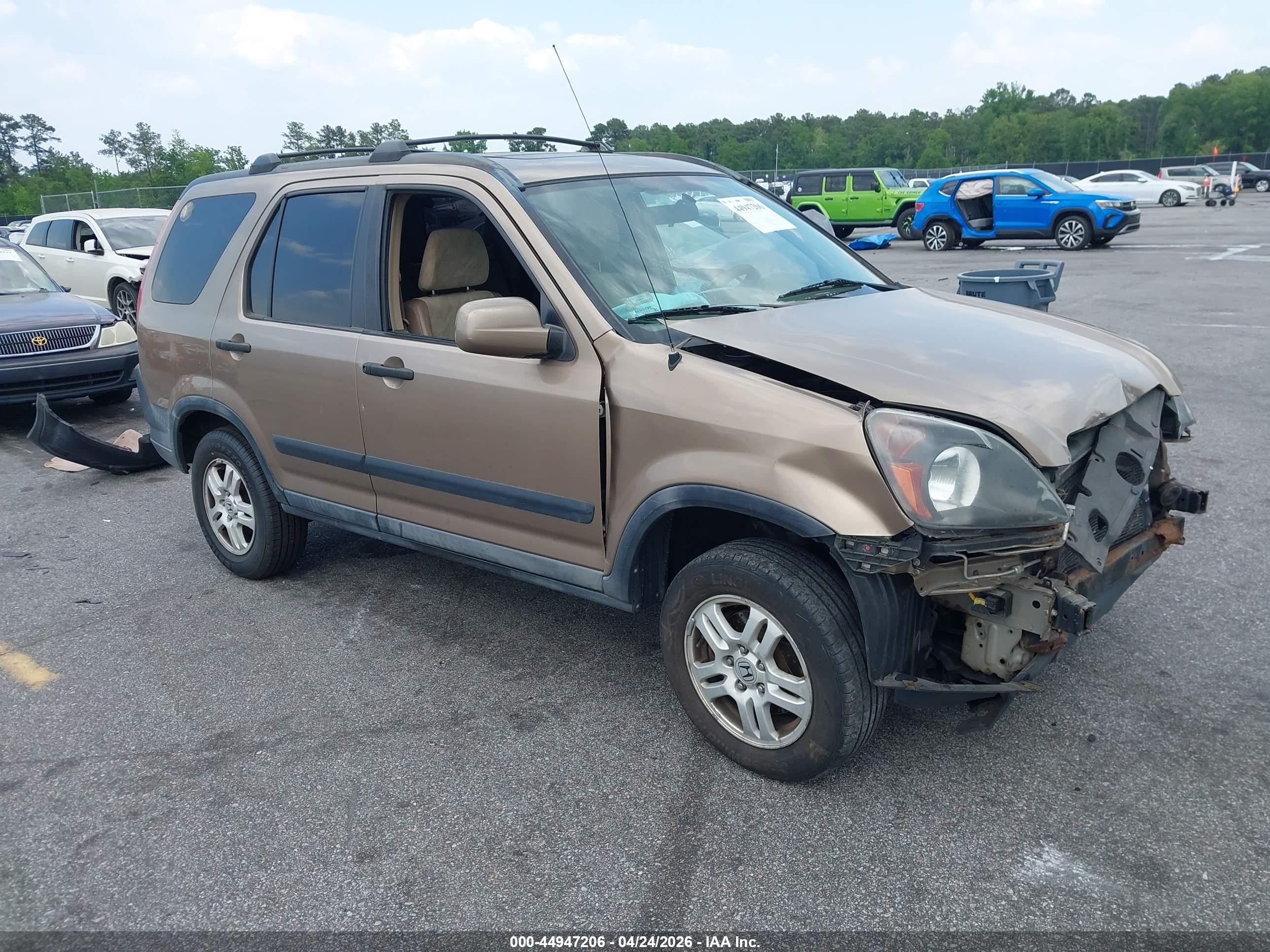 2003 Honda Cr-v Ex Коричневый vin: SHSRD78893U144062