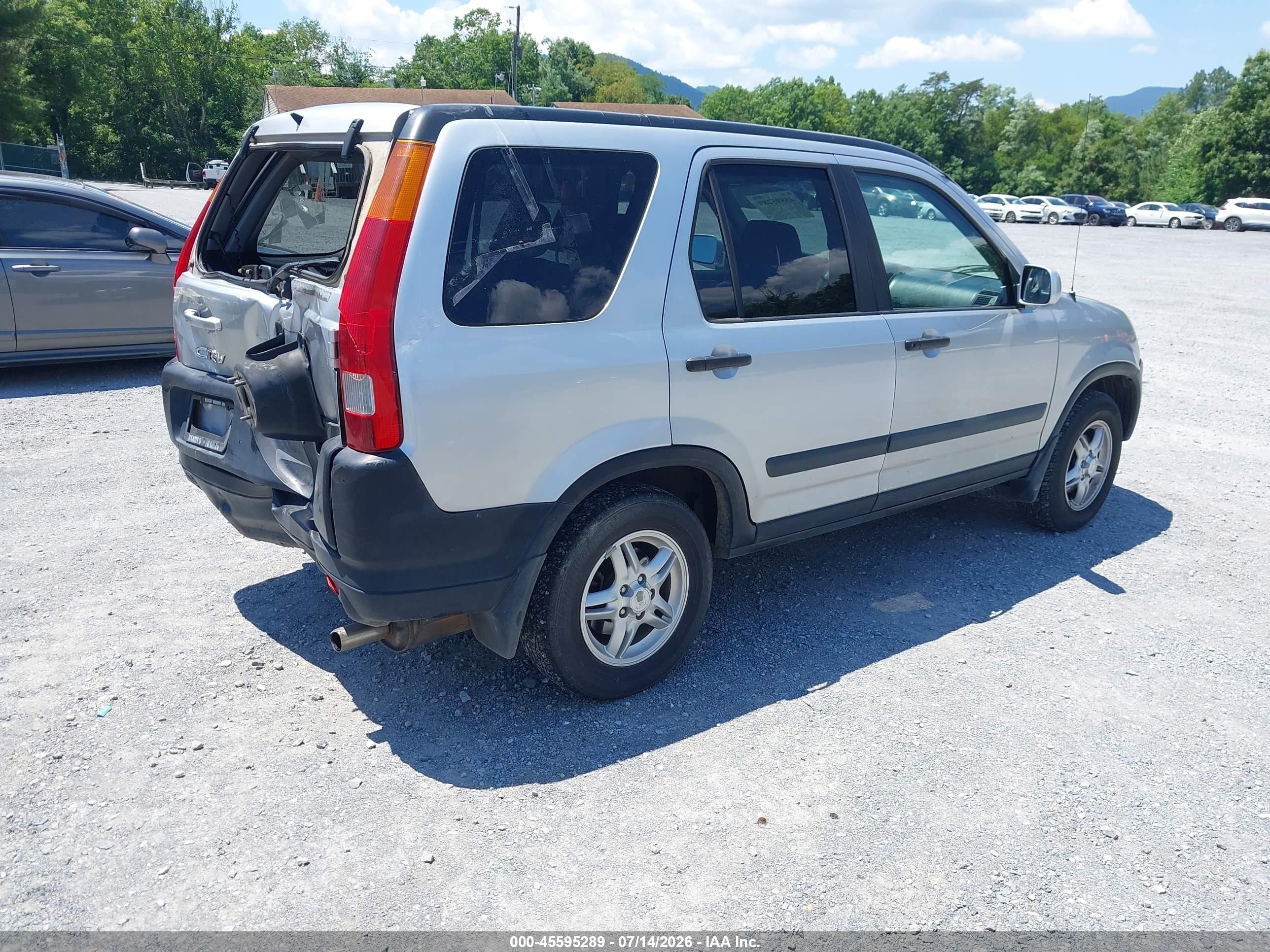 2003 Honda Cr-v Ex Silver vin: SHSRD78893U145339