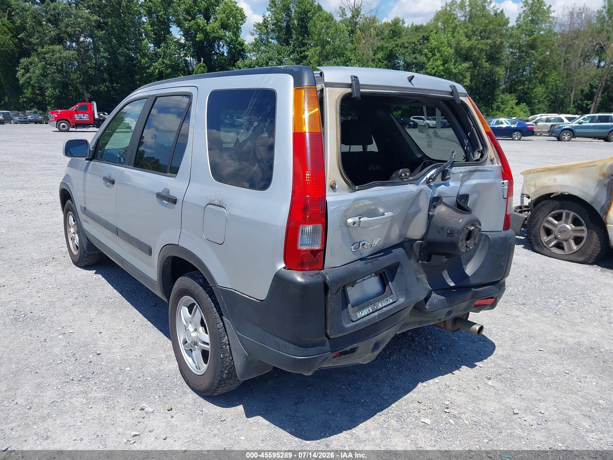 2003 Honda Cr-v Ex Silver vin: SHSRD78893U145339