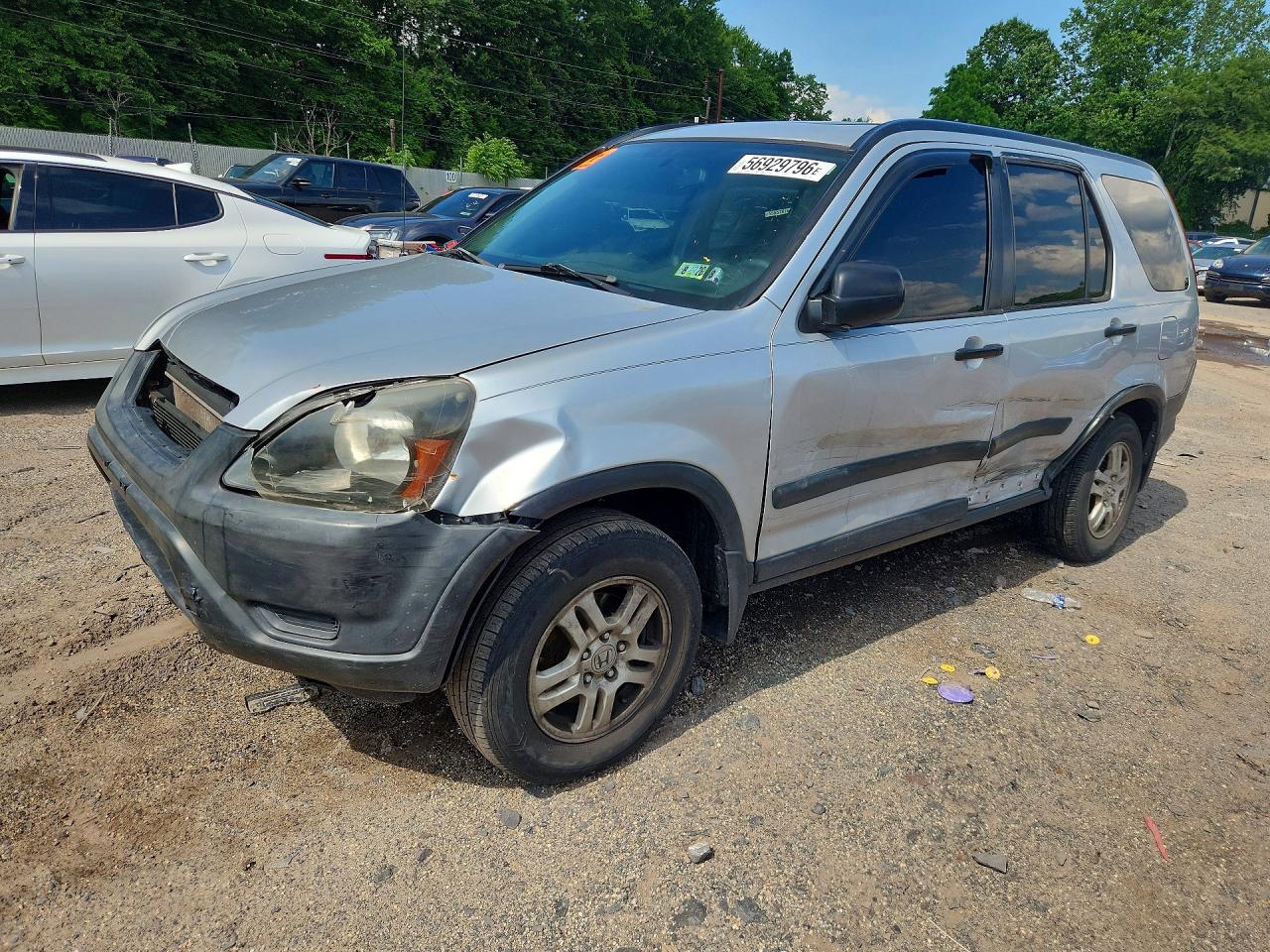2003 Honda Cr-v Ex Gray vin: SHSRD78893U151769