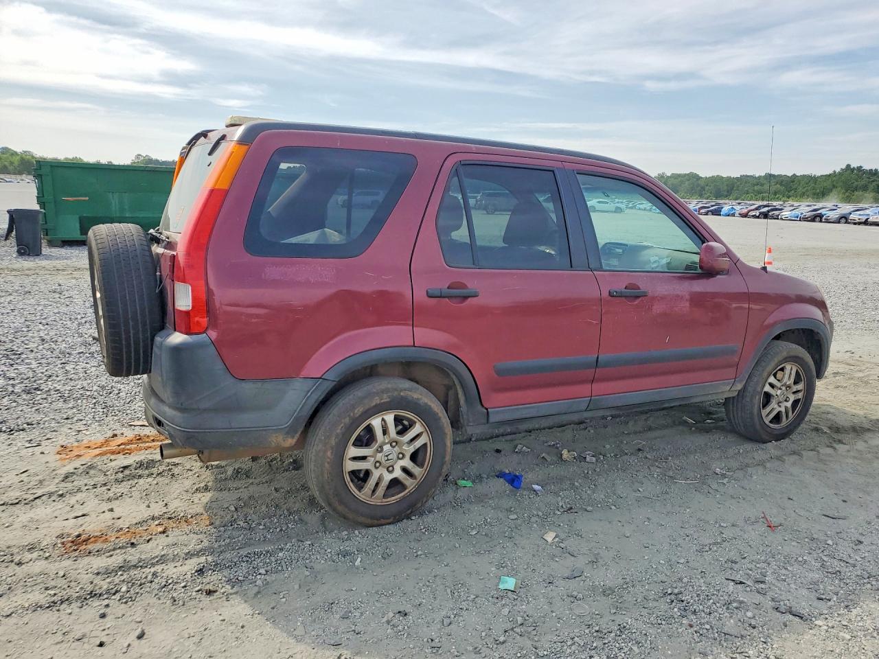 2004 Honda Cr-v Ex Burgundy vin: SHSRD78894U228691