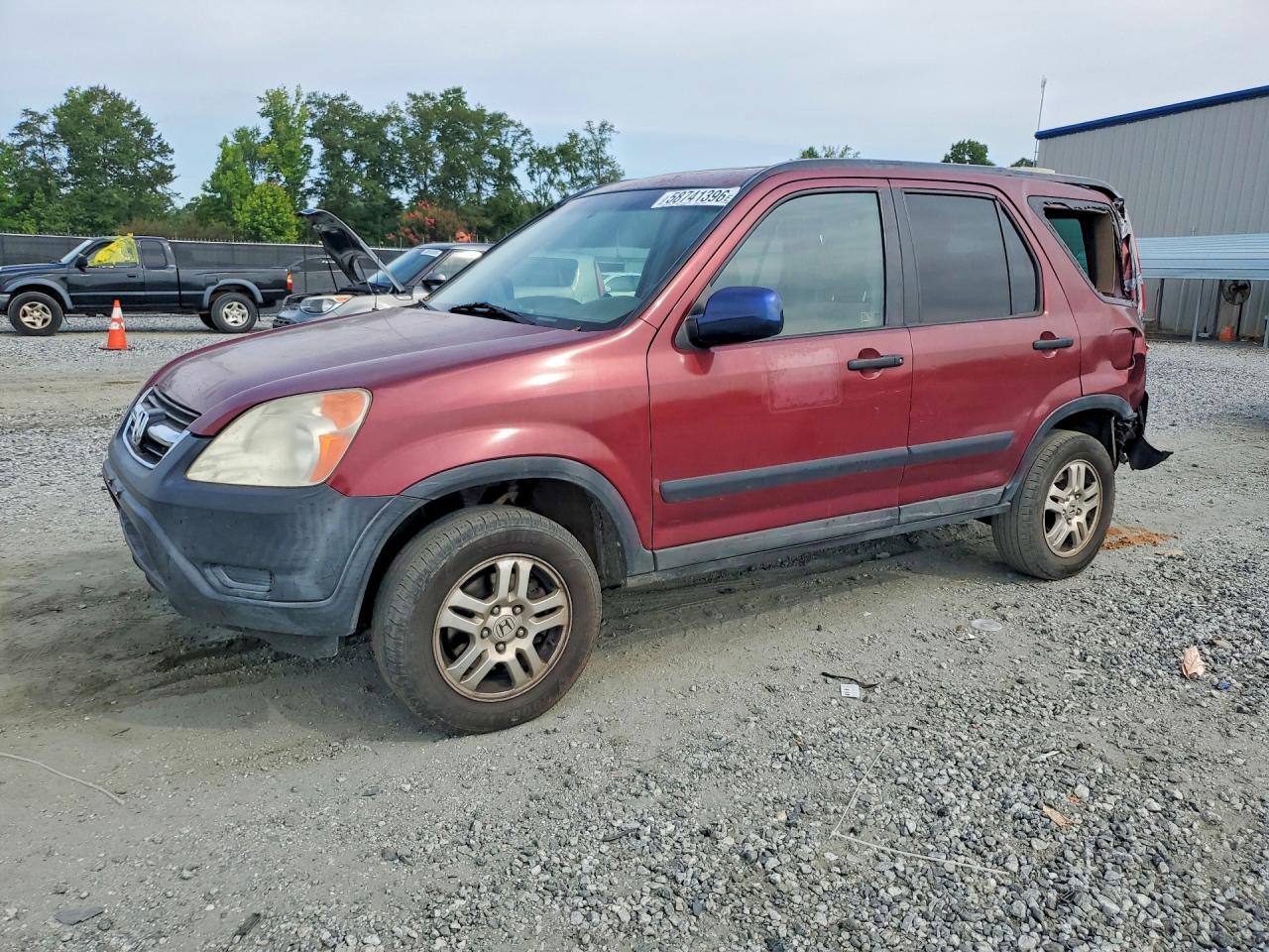 2004 Honda Cr-v Ex Burgundy vin: SHSRD78894U228691