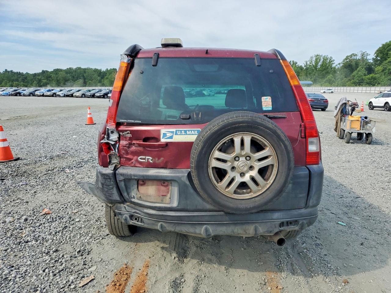 2004 Honda Cr-v Ex Burgundy vin: SHSRD78894U228691