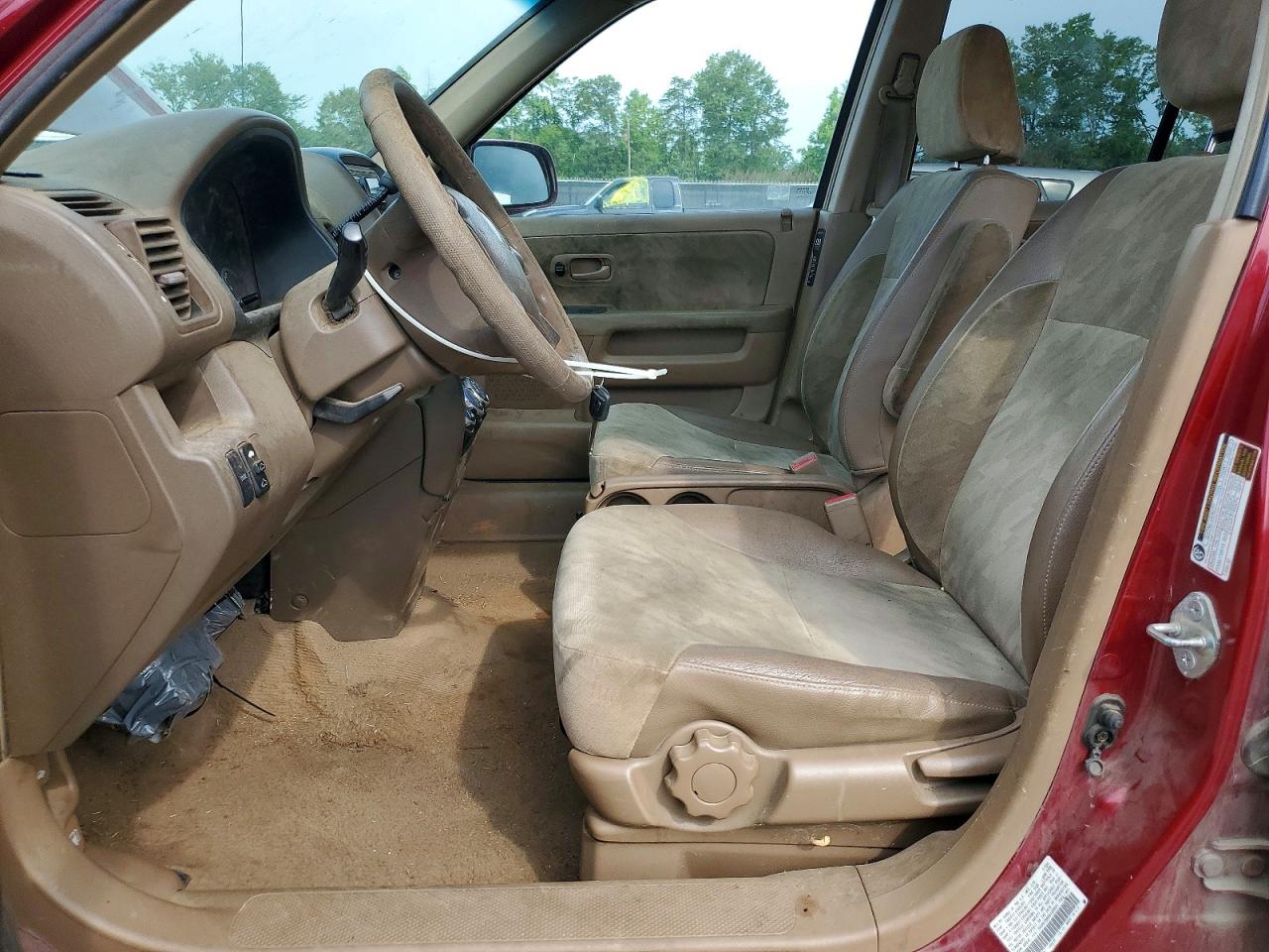 2004 Honda Cr-v Ex Burgundy vin: SHSRD78894U228691