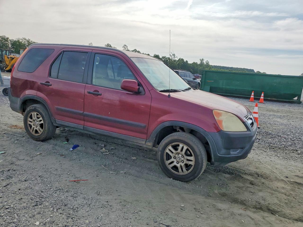 2004 Honda Cr-v Ex Burgundy vin: SHSRD78894U228691