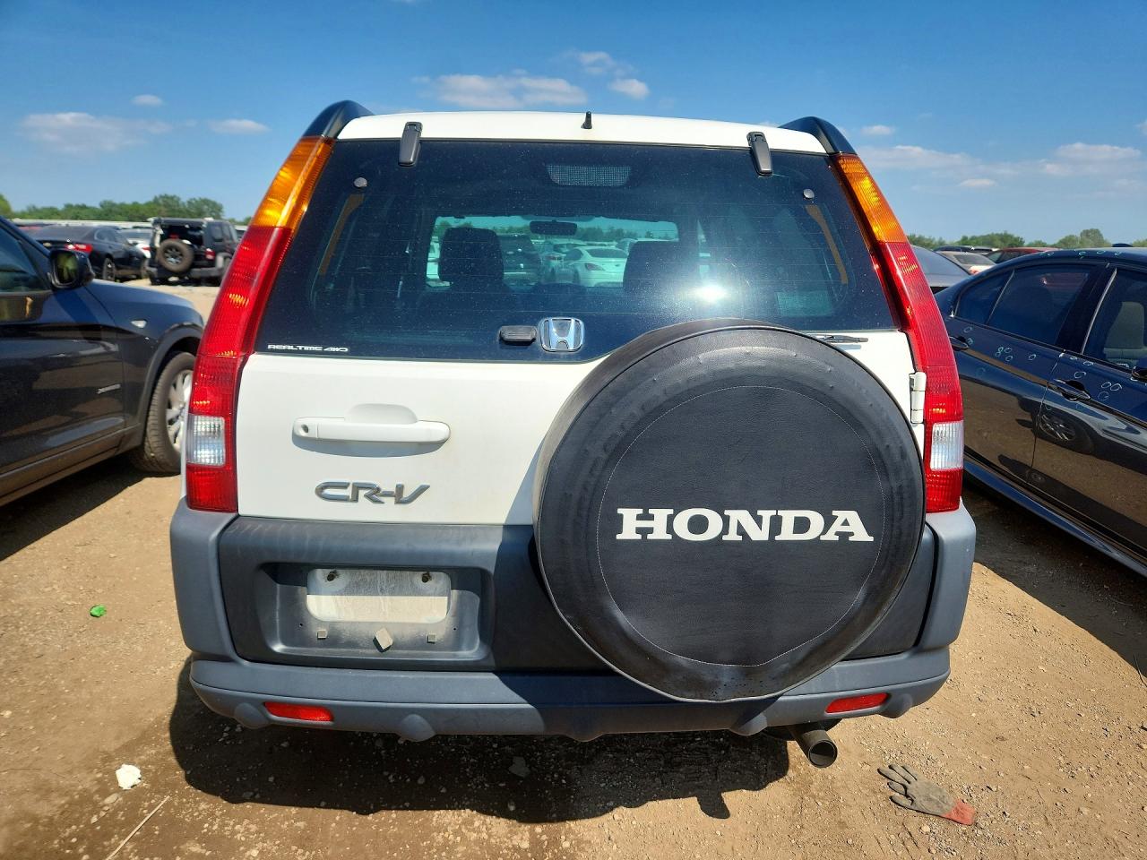 2004 Honda Cr-v Ex White vin: SHSRD78894U253154