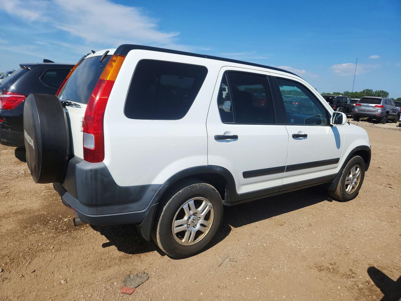 2004 Honda Cr-v Ex White vin: SHSRD78894U253154