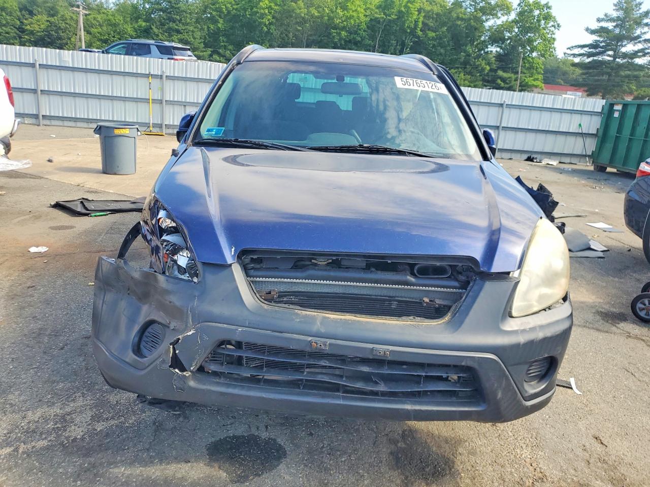 2005 Honda Cr-v Ex Blue vin: SHSRD78895U321504