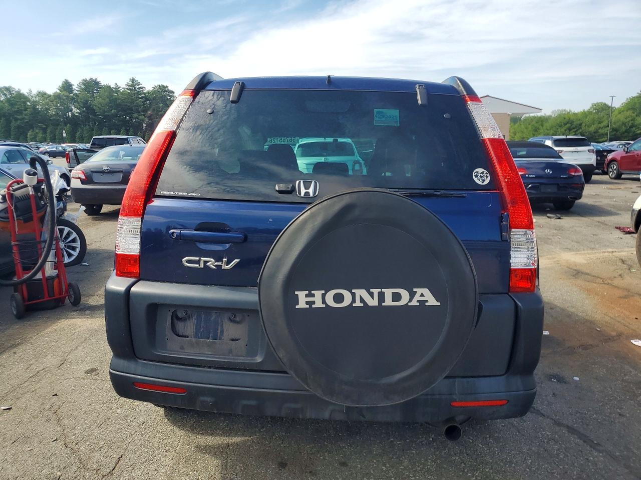 2005 Honda Cr-v Ex Blue vin: SHSRD78895U321504