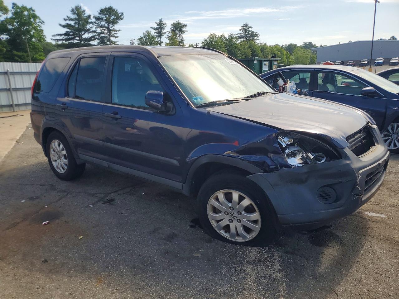 2005 Honda Cr-v Ex Blue vin: SHSRD78895U321504