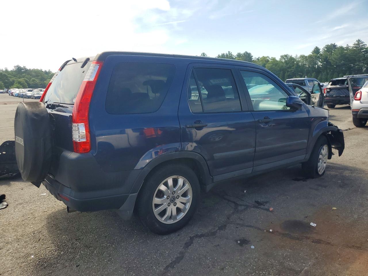 2005 Honda Cr-v Ex Blue vin: SHSRD78895U321504