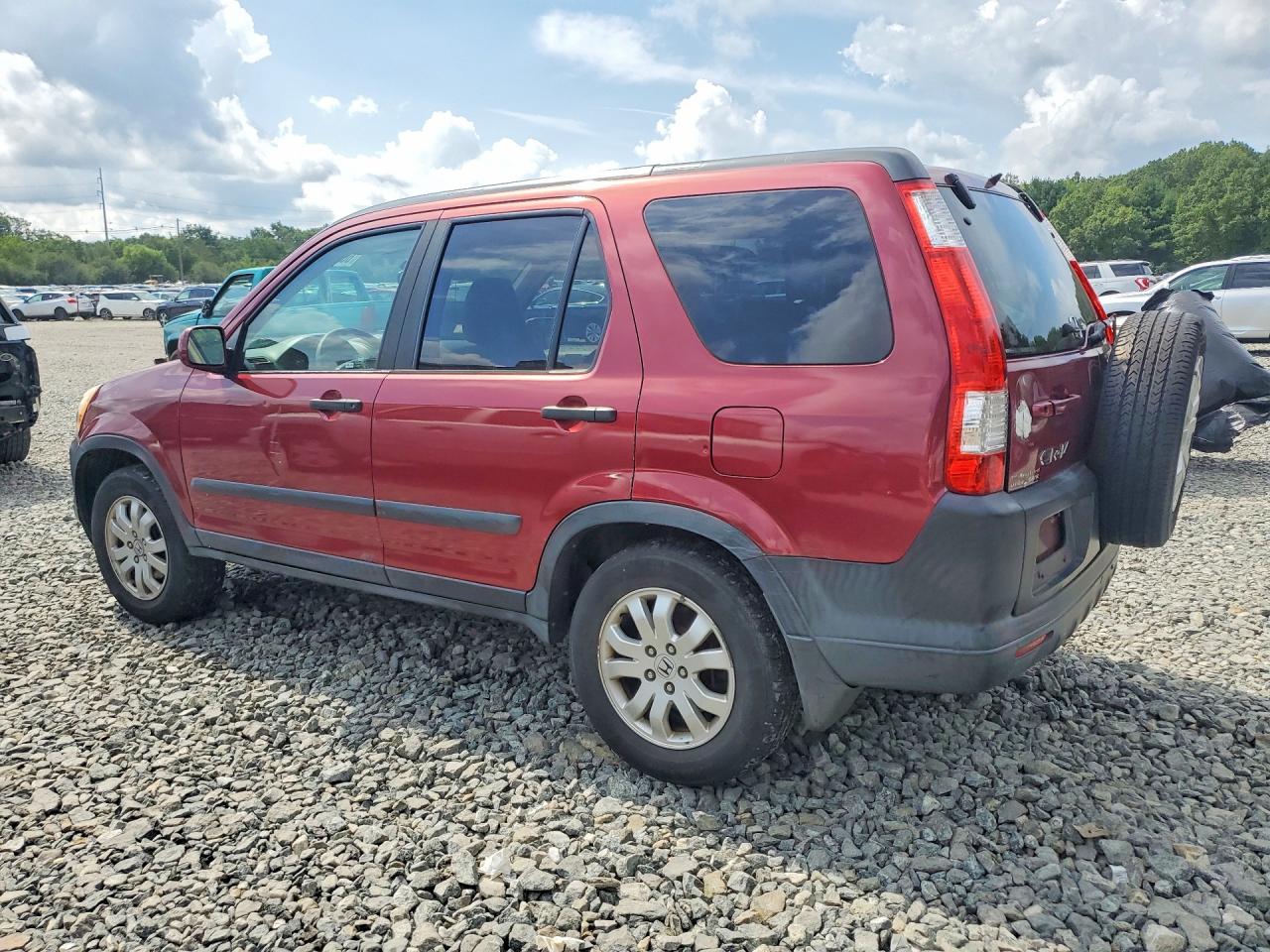 2005 Honda Cr-v Ex Красный vin: SHSRD78895U332888
