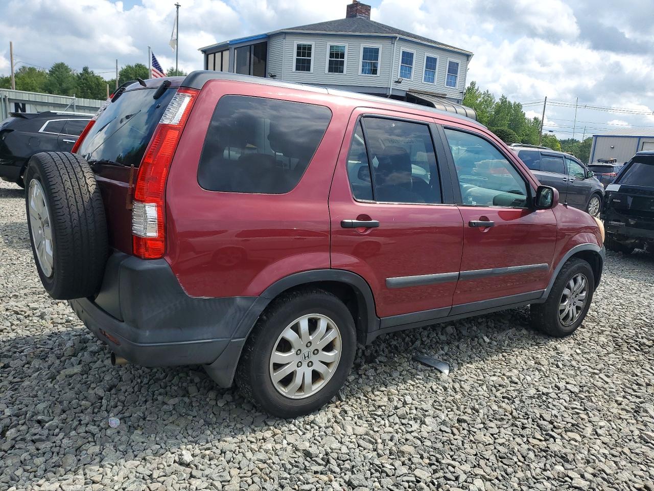 2005 Honda Cr-v Ex Красный vin: SHSRD78895U332888