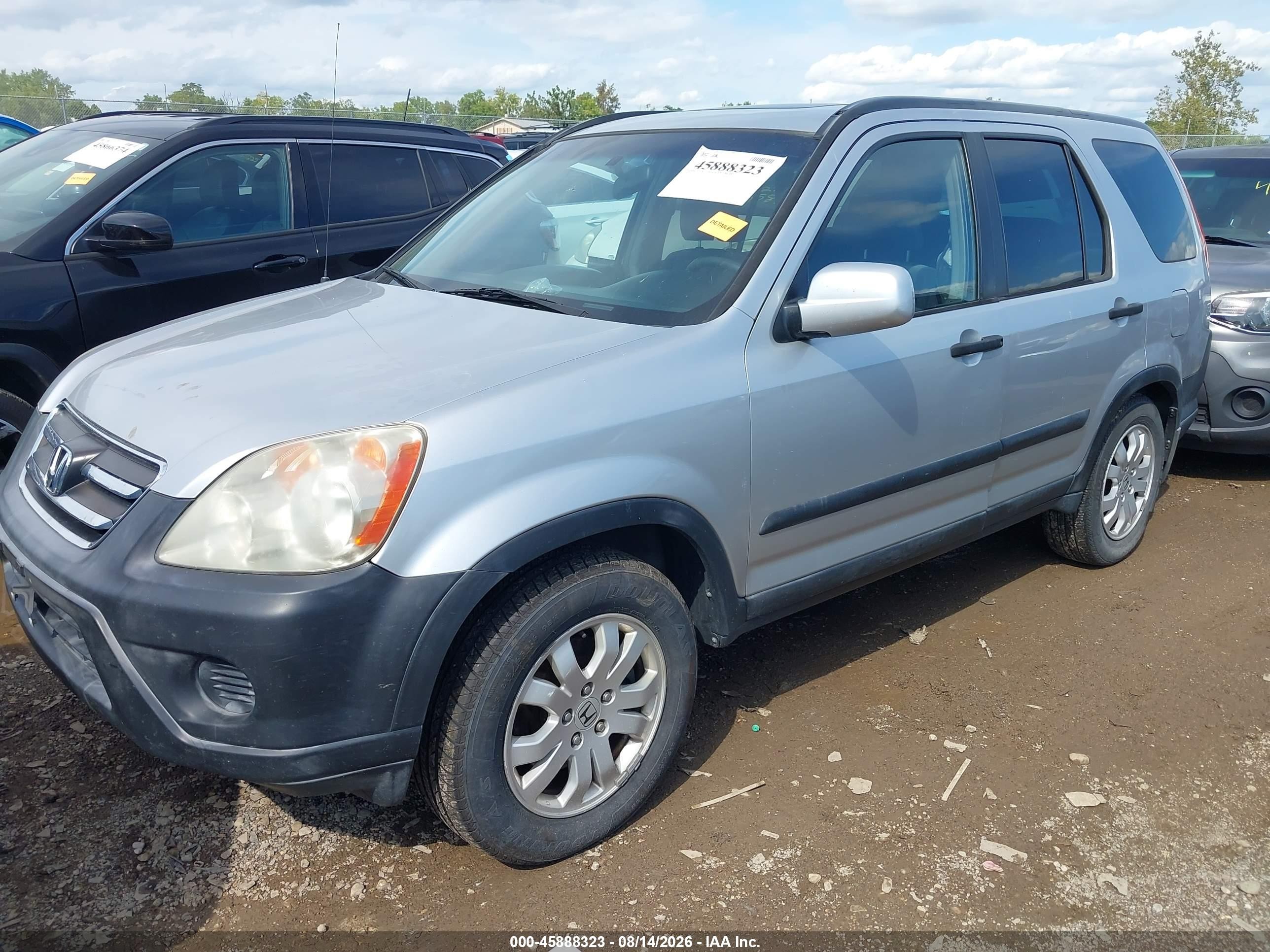2006 Honda Cr-v Ex Silver vin: SHSRD78896U442566